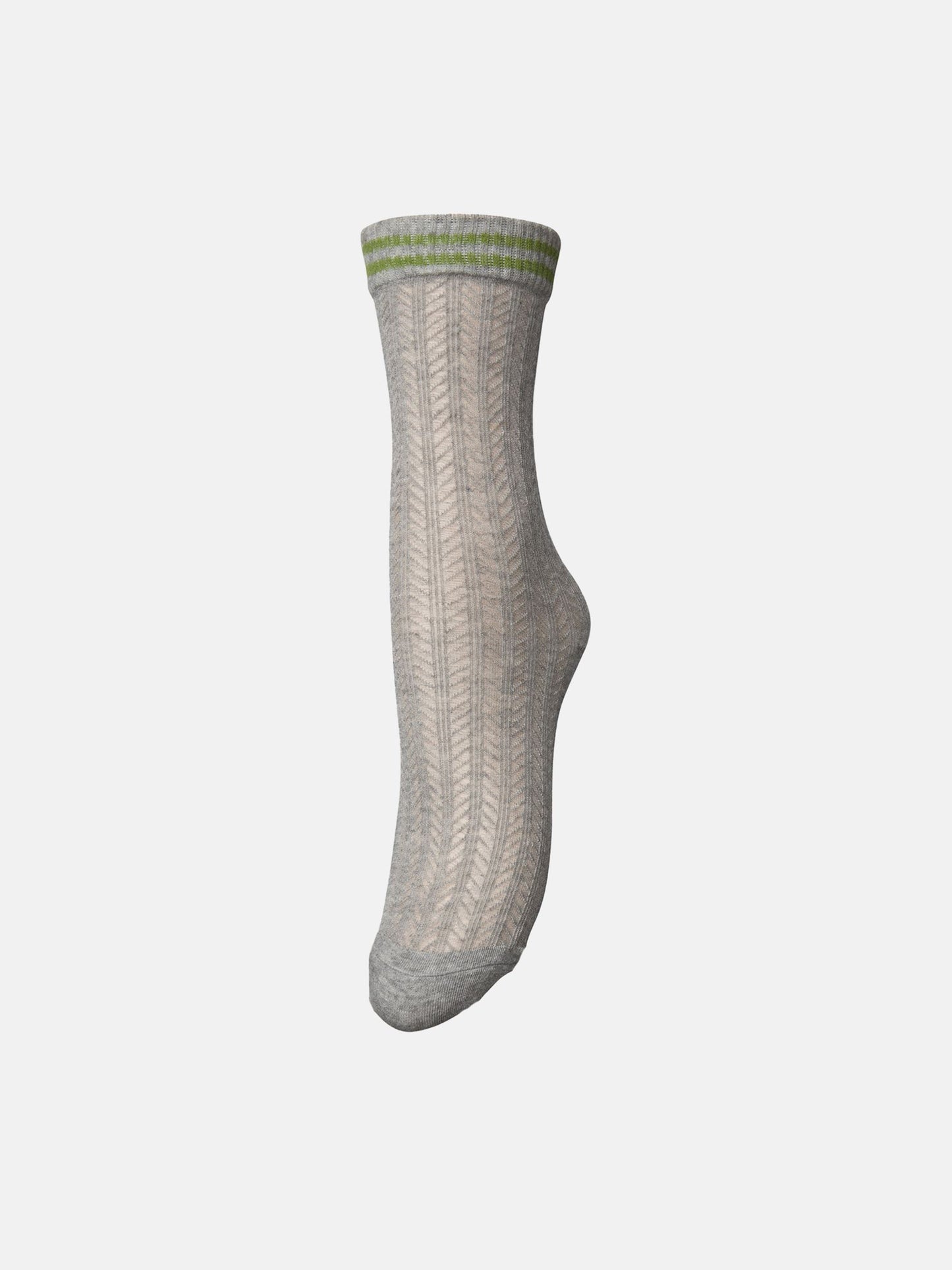 Becksöndergaard, Zilla Sporty Cotta Sock - Grey Melange, struct - slet produkter