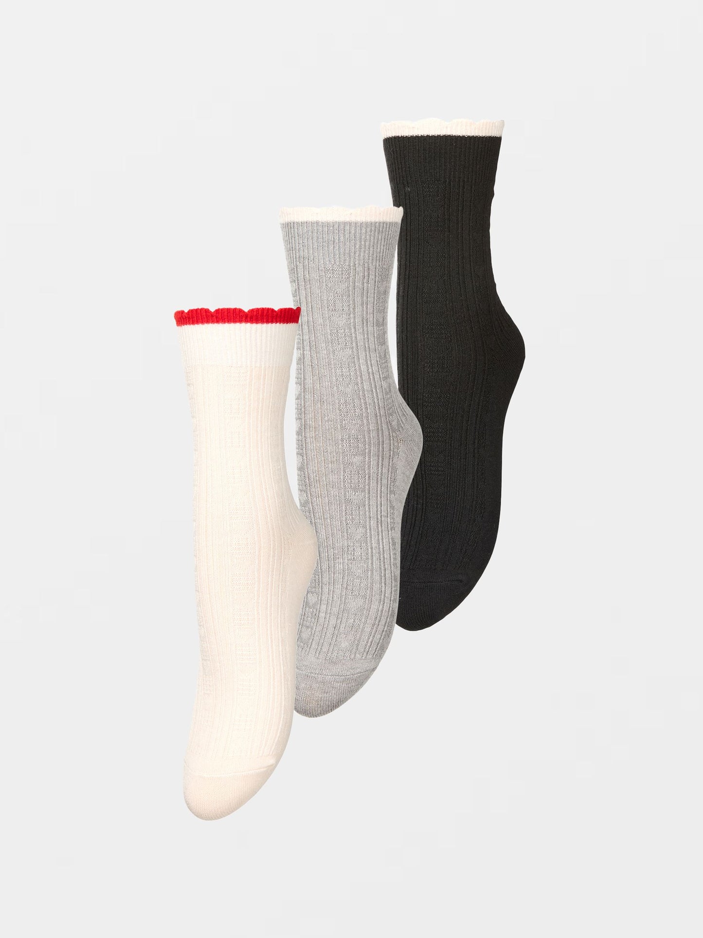 Scallop Sock 3 Pack Socks BeckSöndergaard.no