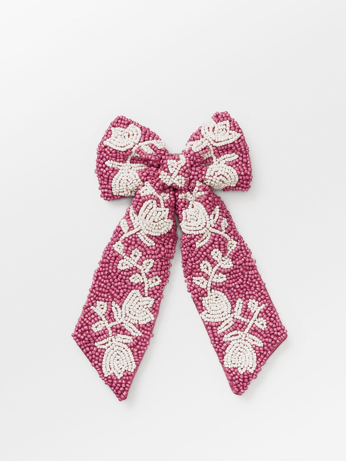 Dotted Flora Beaded Bow Clip OneSize BeckSöndergaard.no