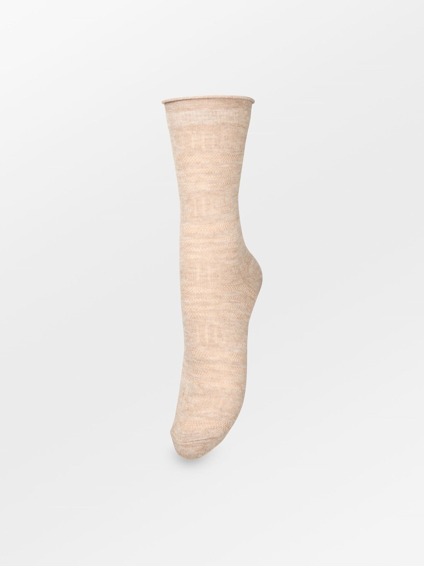 Becksöndergaard, Lucretia Wola Sock - Dark Beige Melange, socks, socks