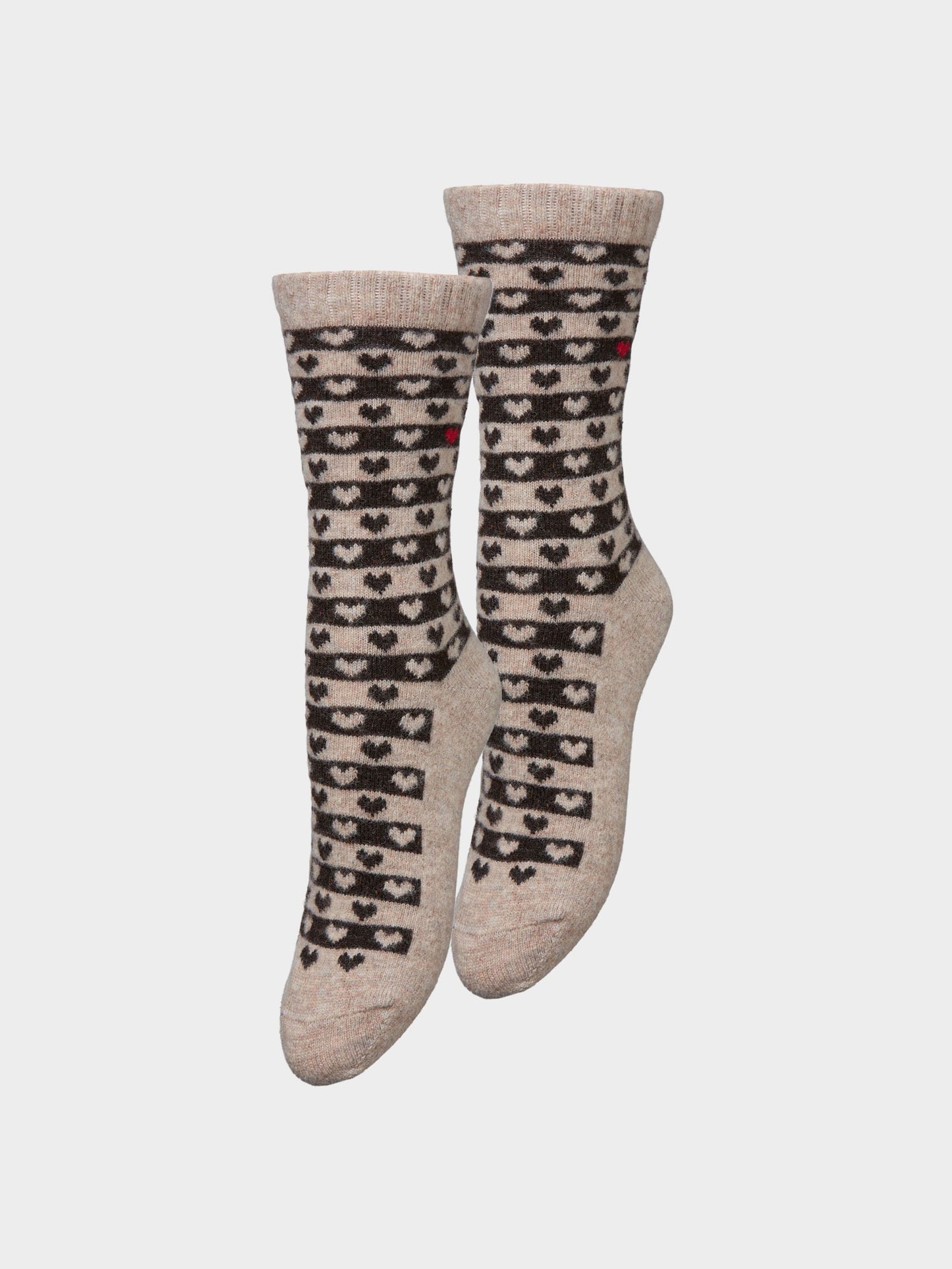 Heart Wola Sock 2 Pack OneSize BeckSöndergaard.no
