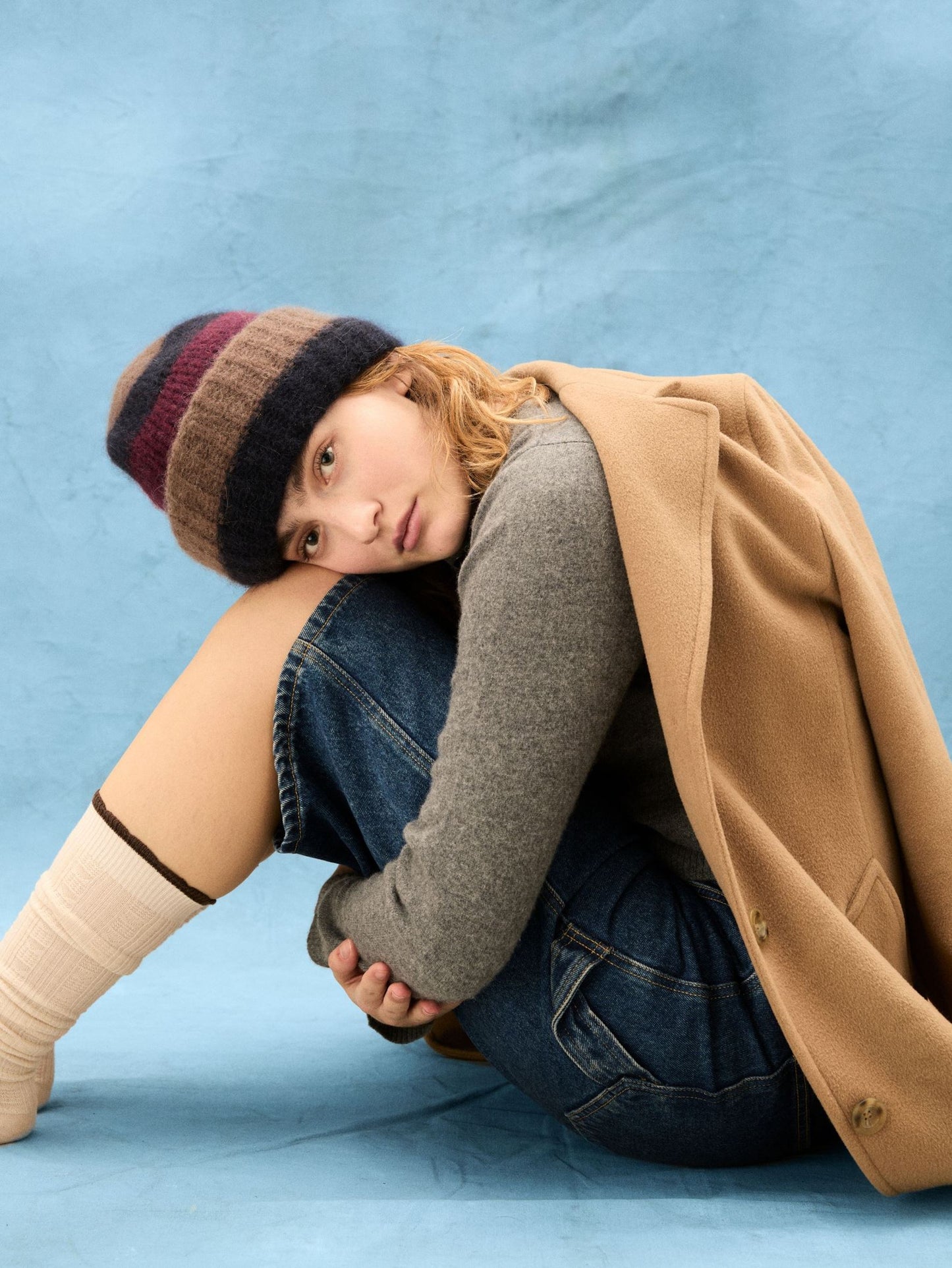 Striped Soloma Beanie OneSize BeckSöndergaard.no