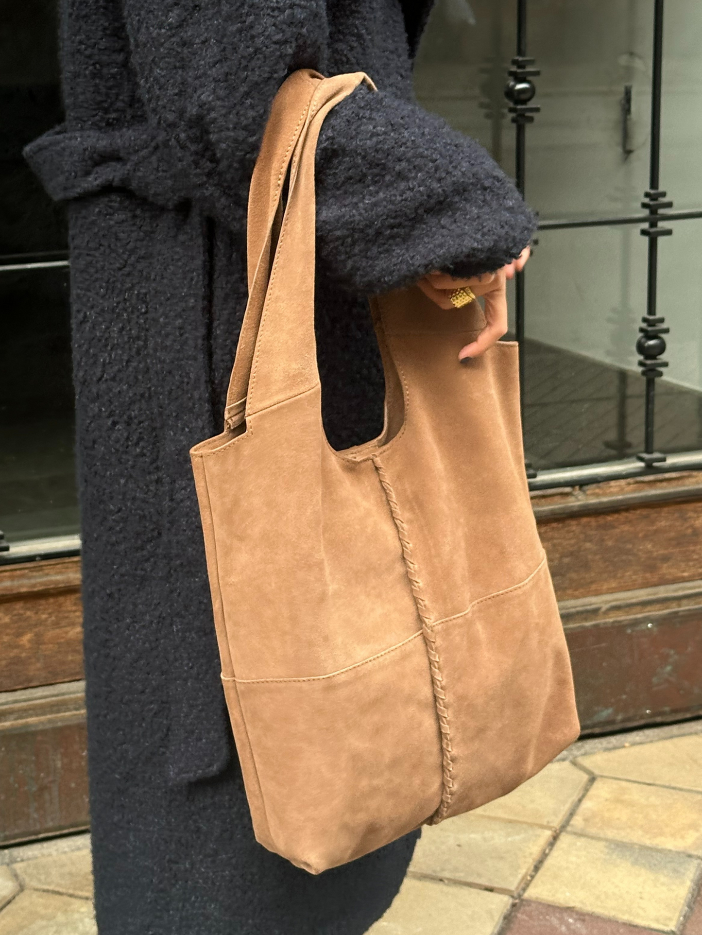 Suede Demi Bag Black OneSize BeckSöndergaard.no