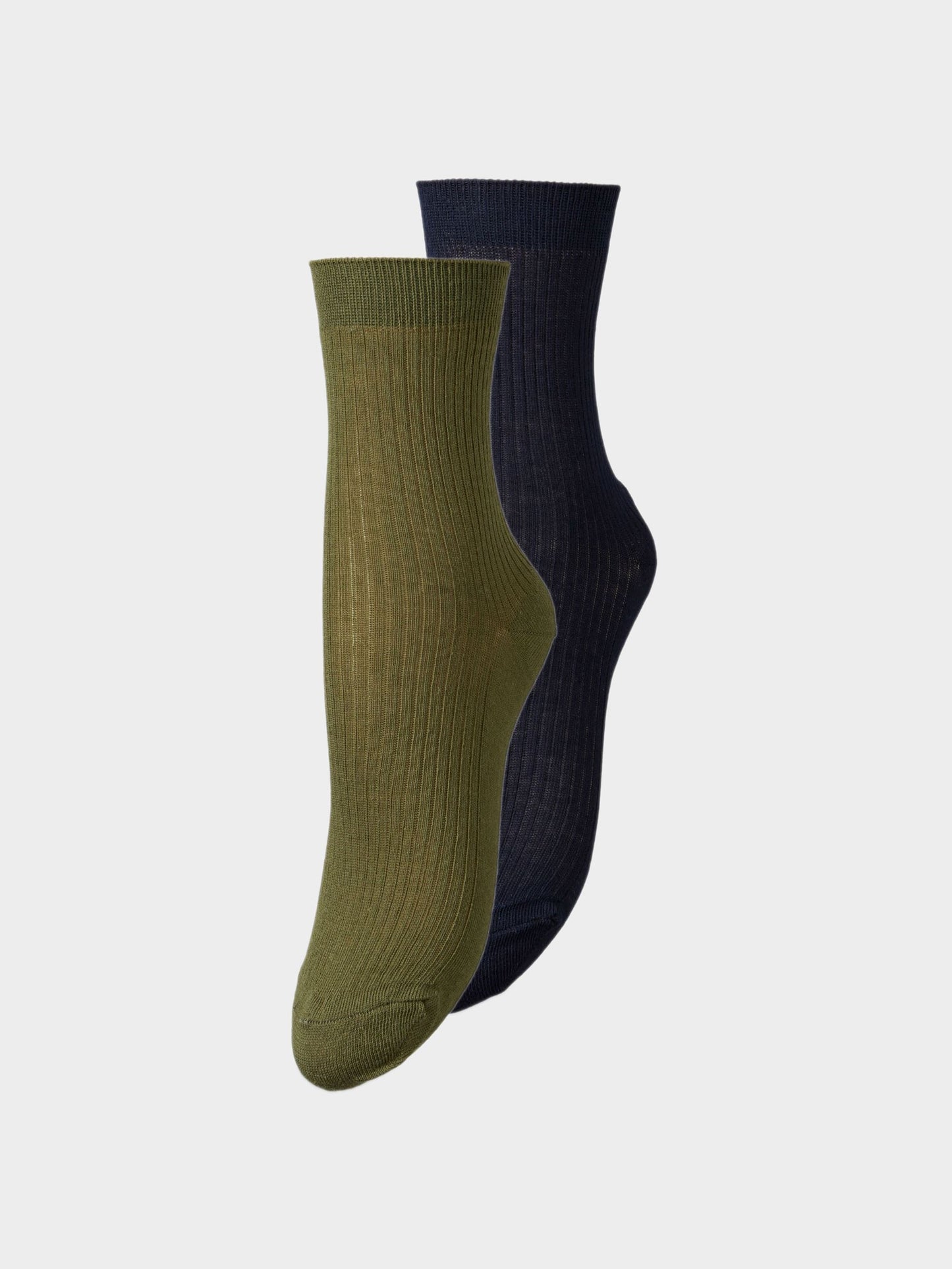 Becksöndergaard, Amira Sock 2 Pack - Dark Blue/Green, socks, socks