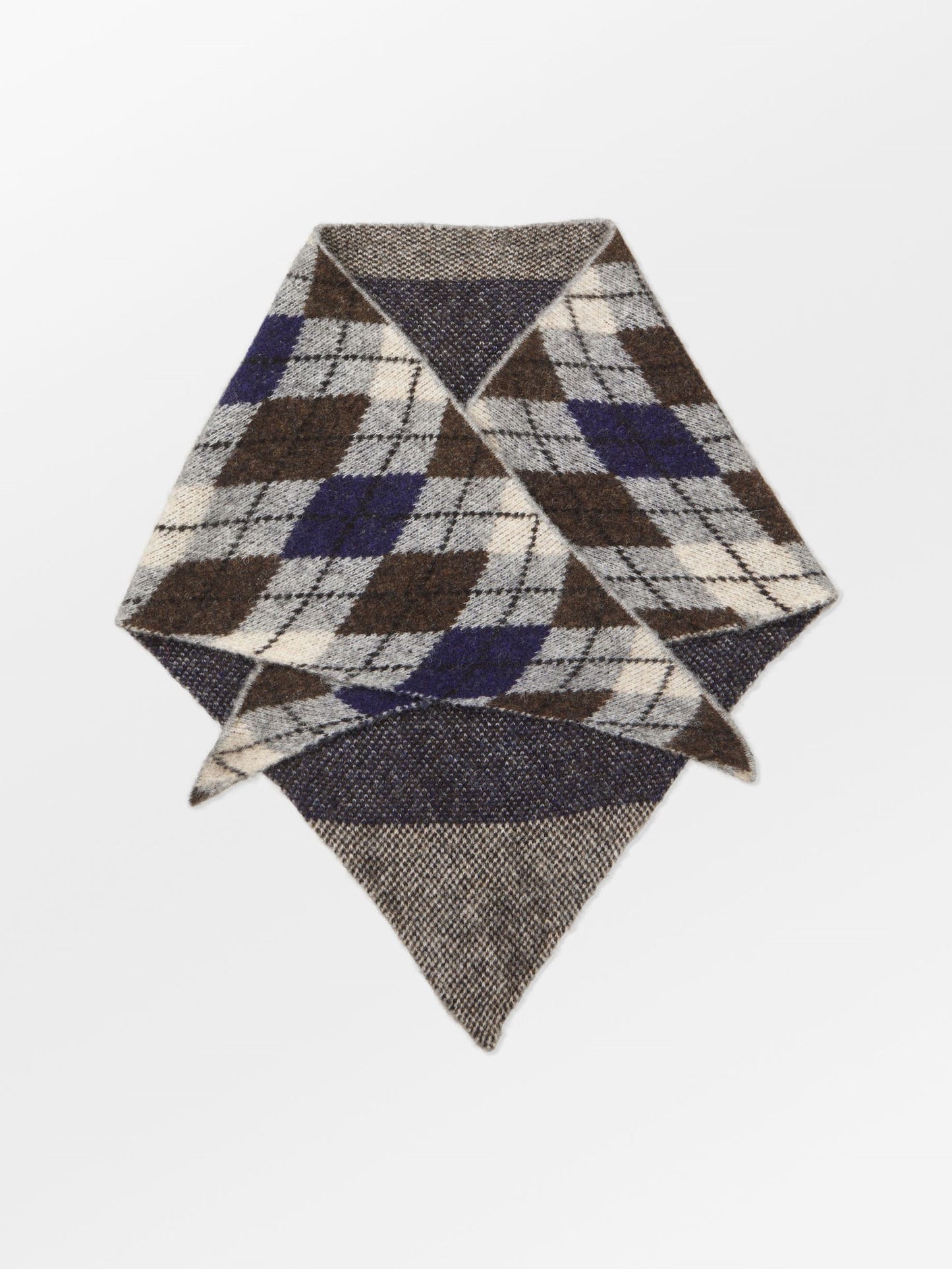 Argyle Triangle Scarf OneSize BeckSöndergaard.no