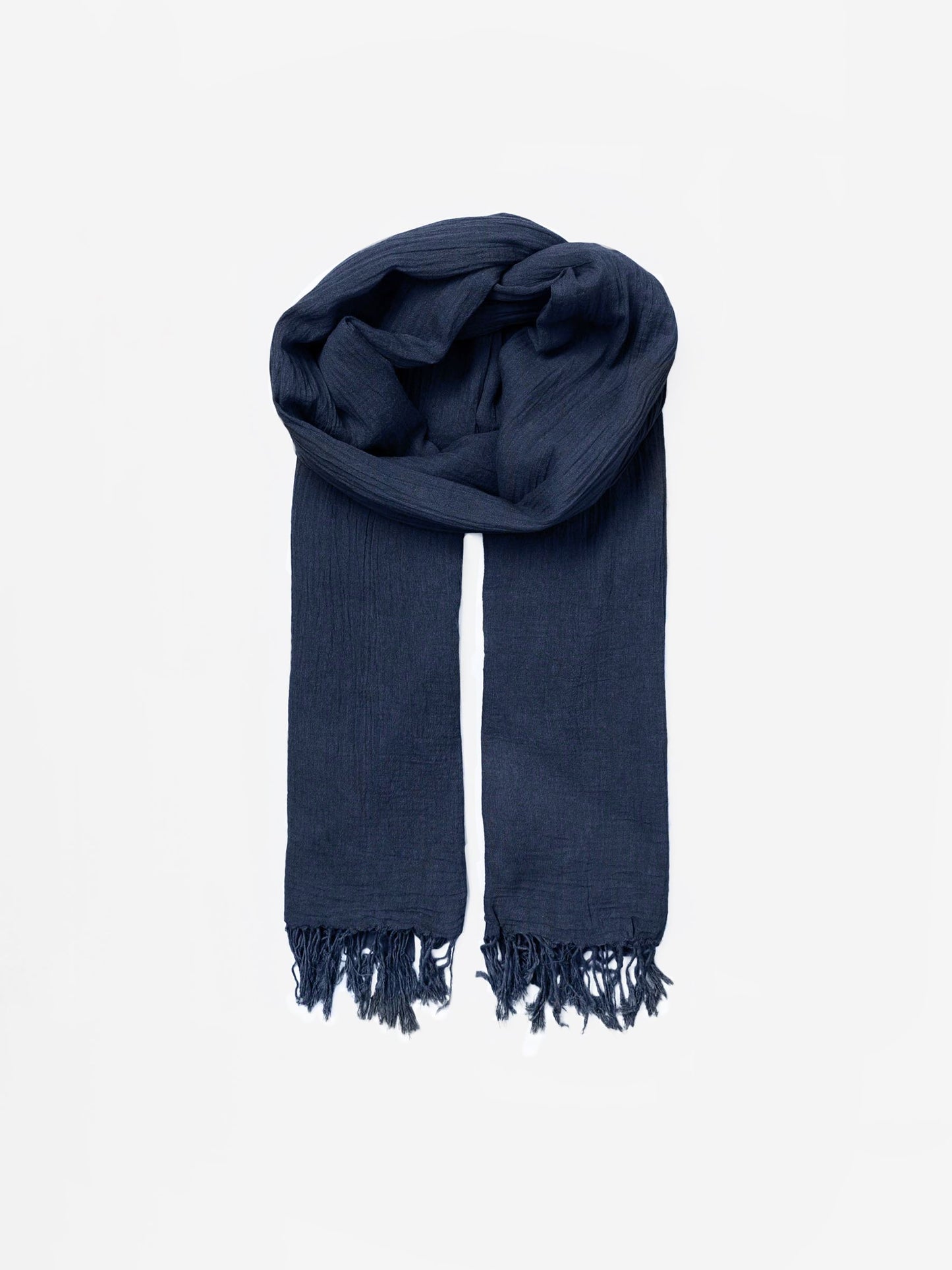 Solid Ilona Scarf - Navy OneSize BeckSöndergaard.no