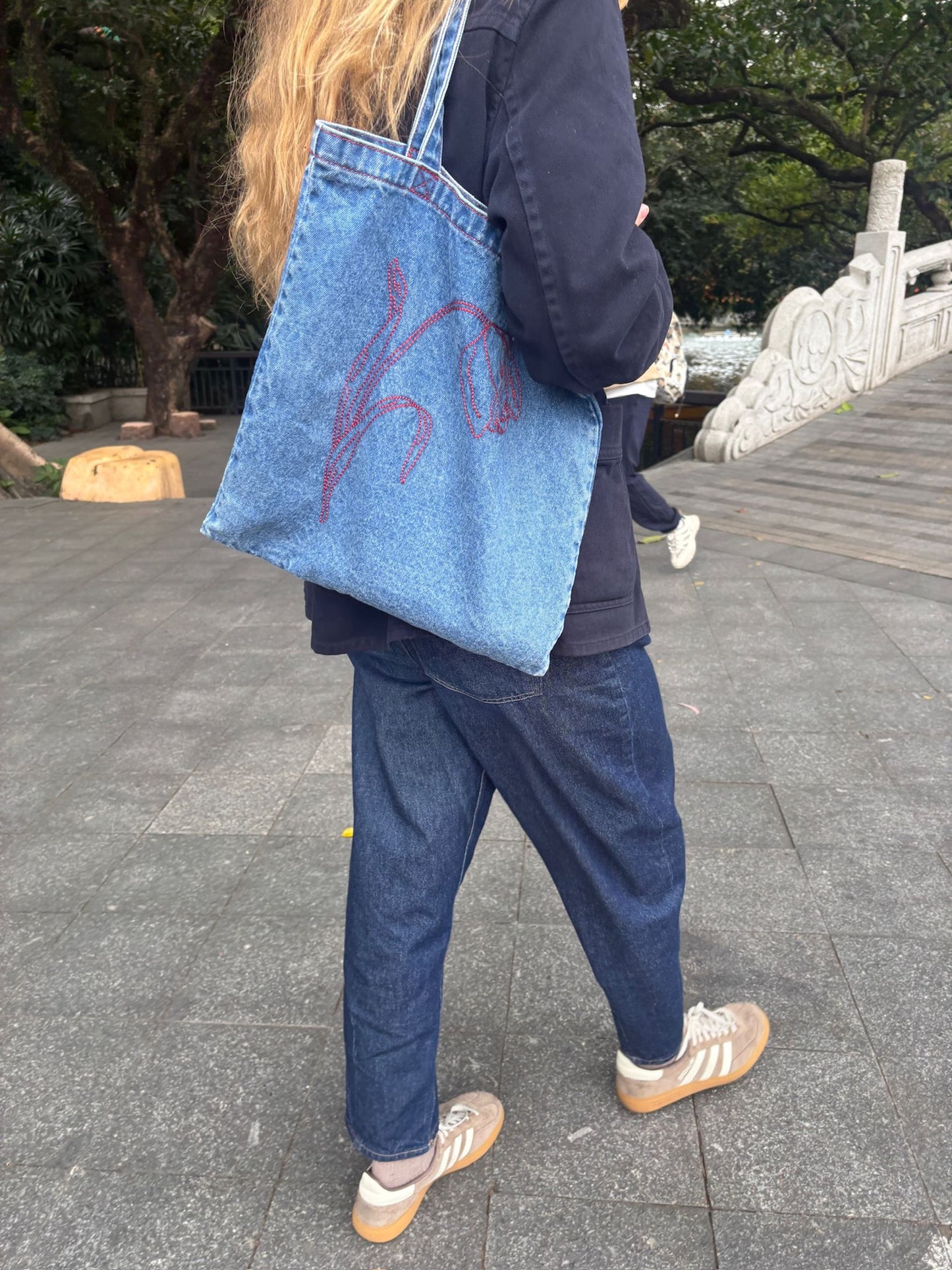 Tulipa Denima Tote Bag OneSize BeckSöndergaard.no