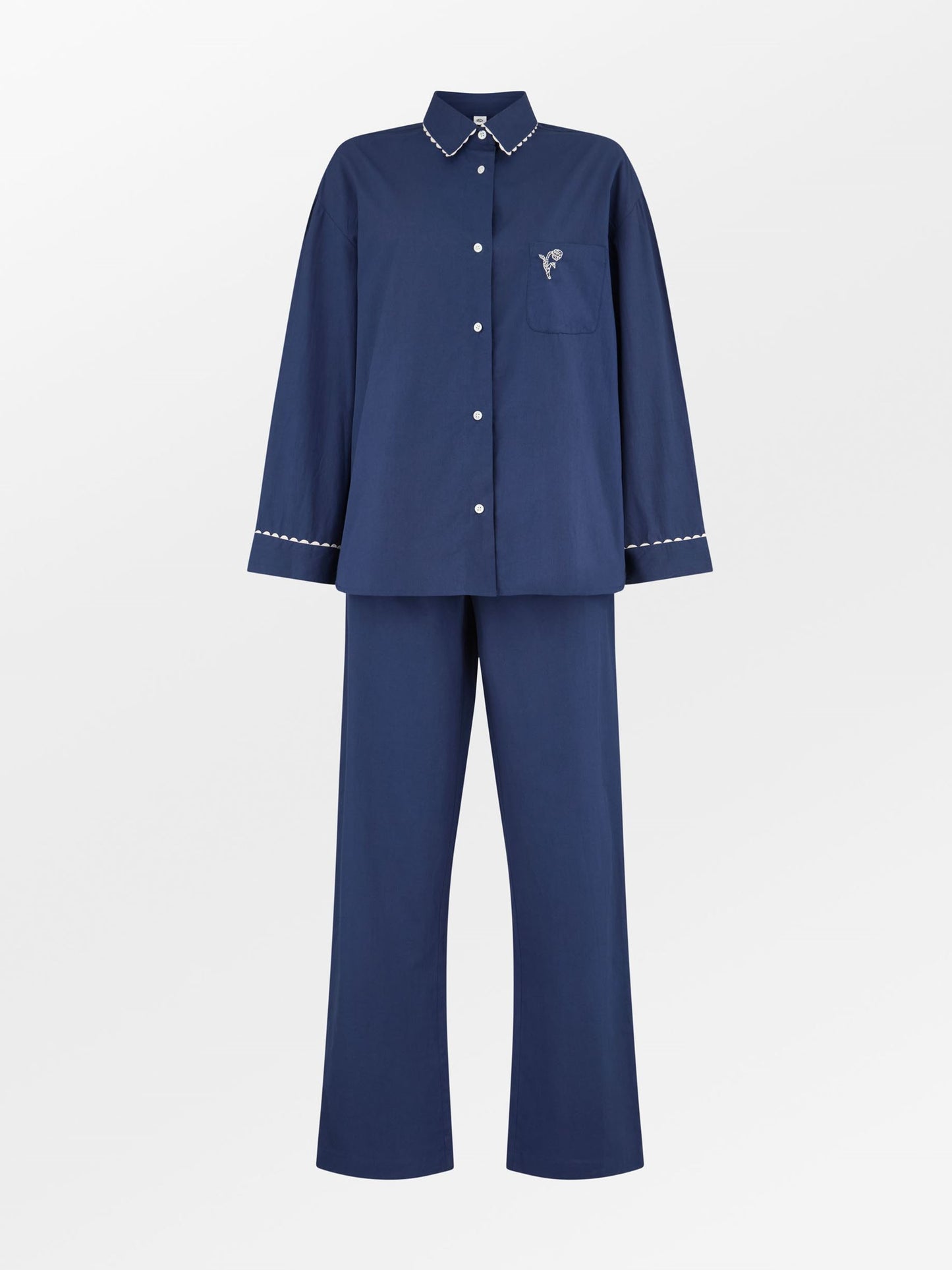 Scallop Pyjamas Shirt Clothing BeckSöndergaard.no