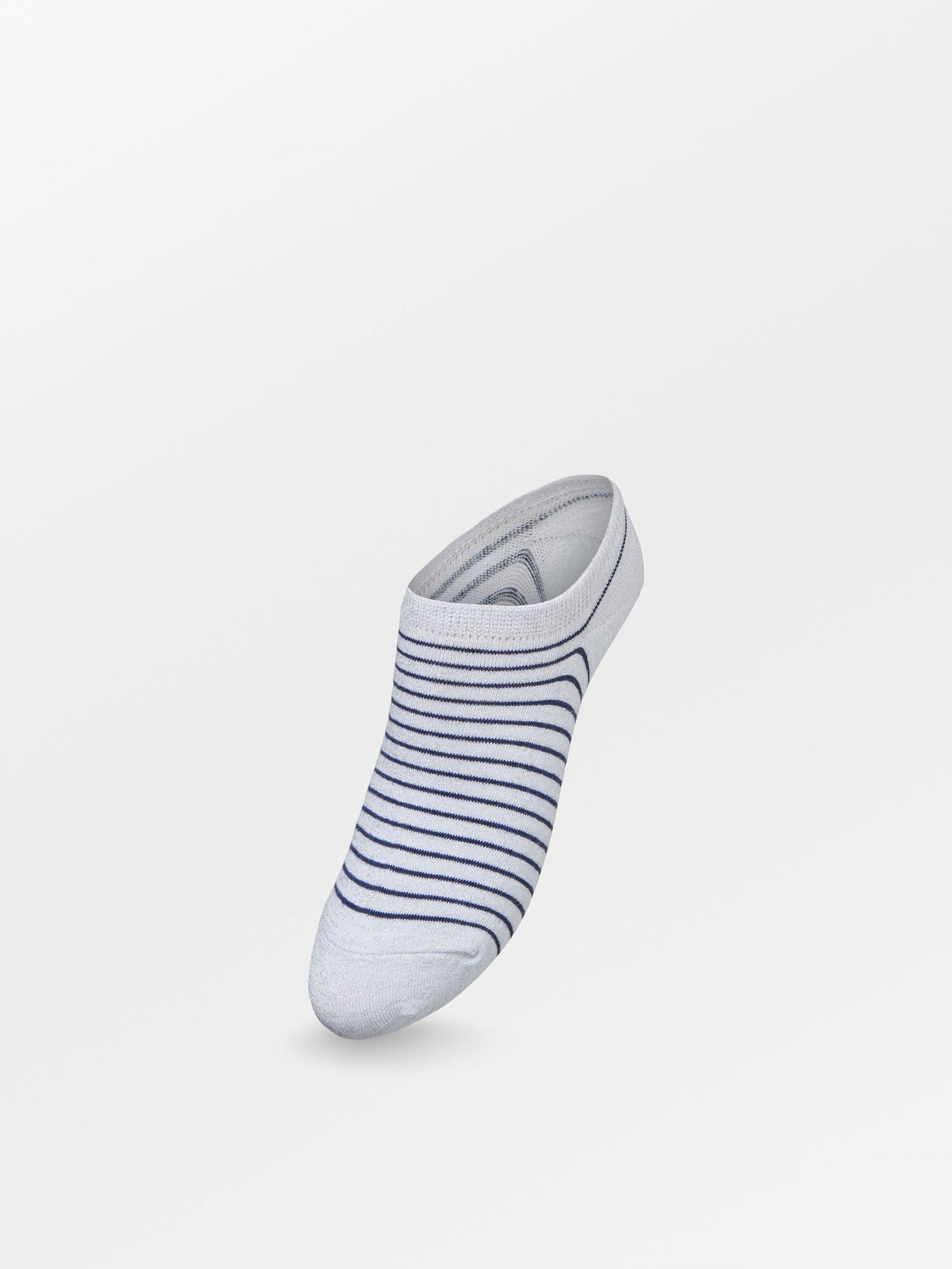 Stripe Glitter Sneakie Sock - White Socks BeckSöndergaard.no