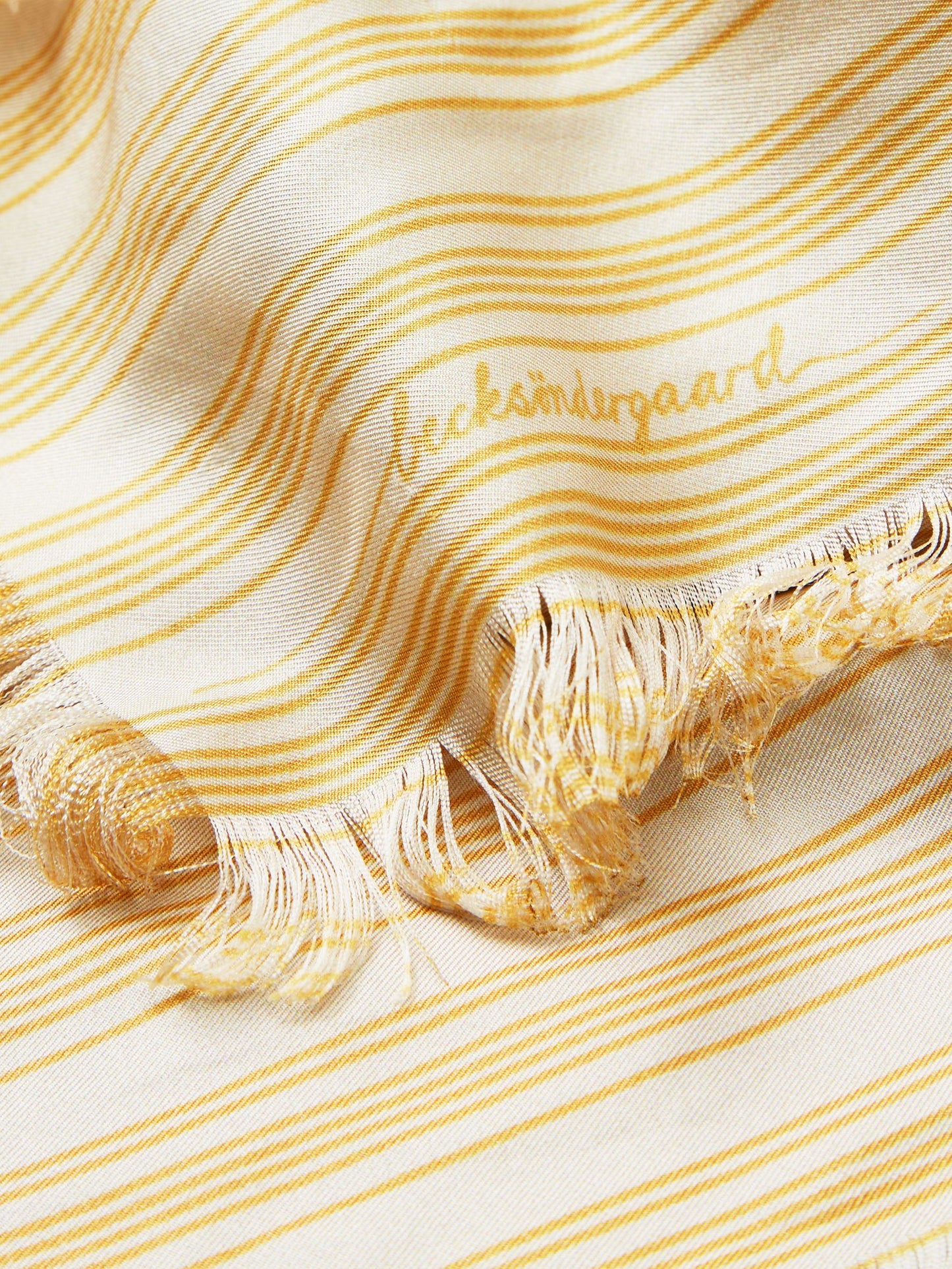 Strifilia Yellow Sia Scarf OneSize BeckSöndergaard.no