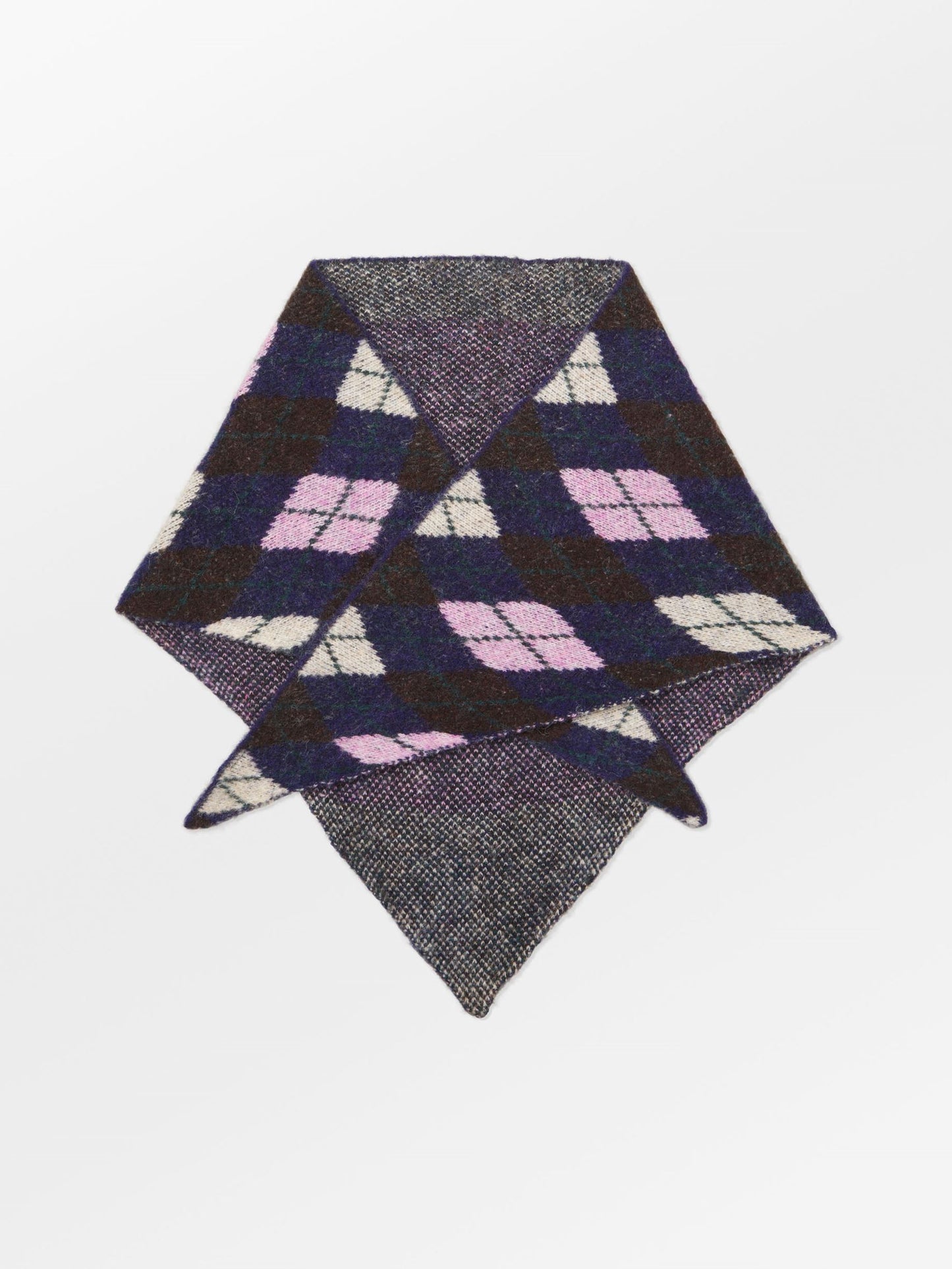 Argyle Triangle Scarf OneSize BeckSöndergaard.no