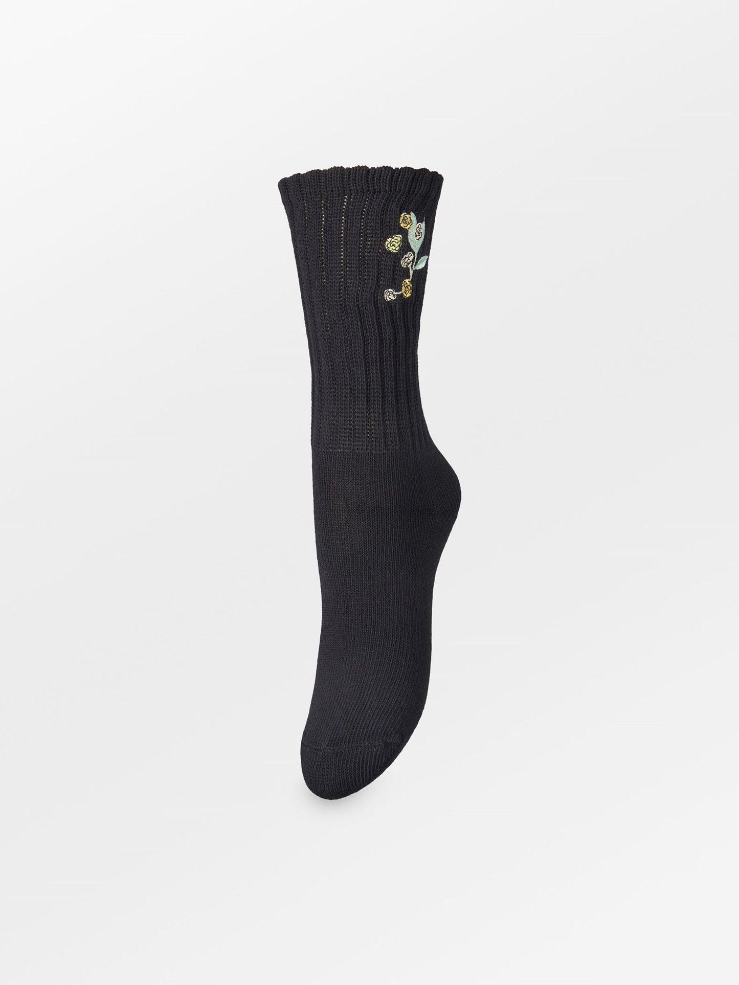 Becksöndergaard, Rosy Cotta Sock - Black, socks, mid season sale, mid season sale, socks, black week, black week