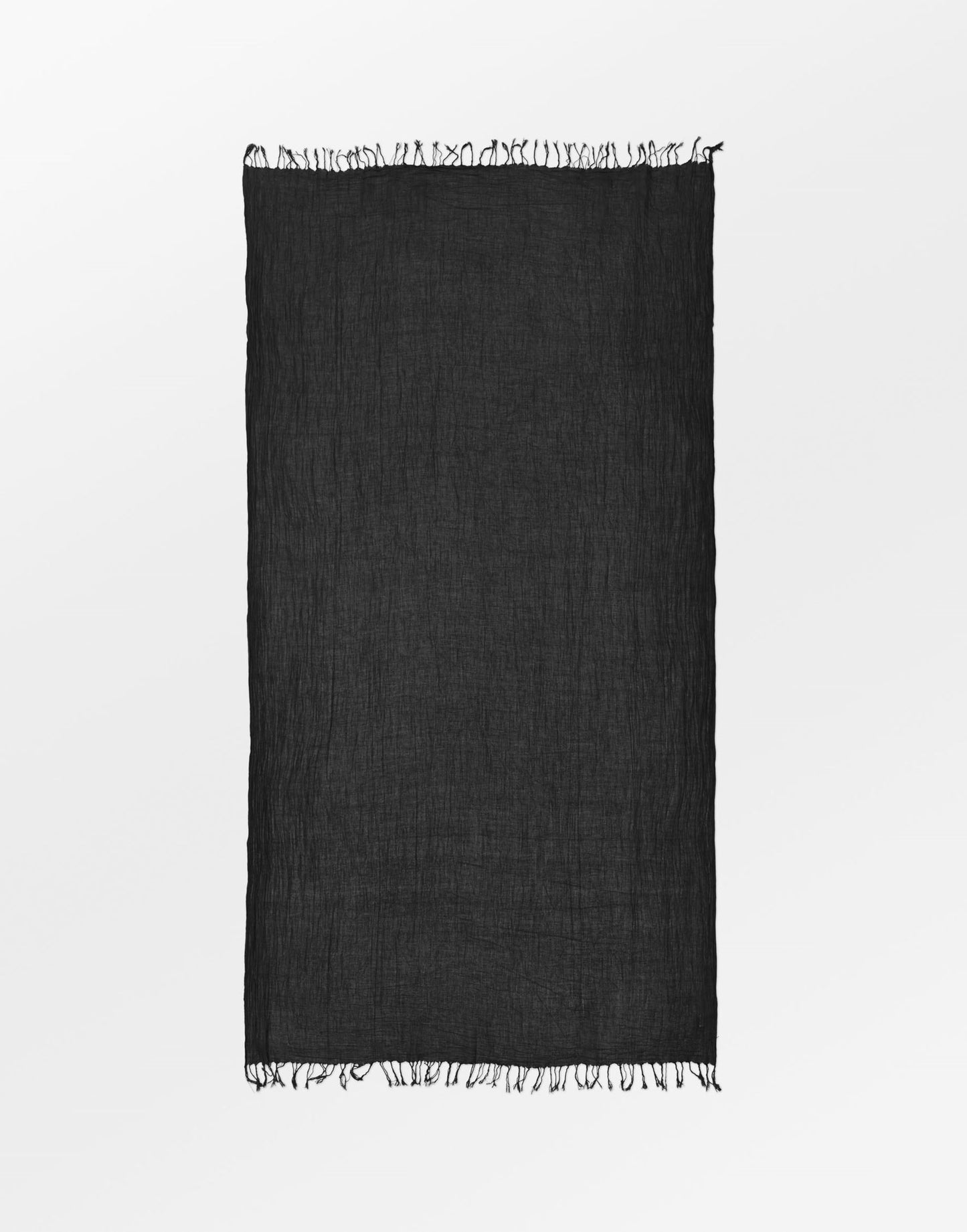 Solid Ilona Scarf - Black OneSize BeckSöndergaard.no