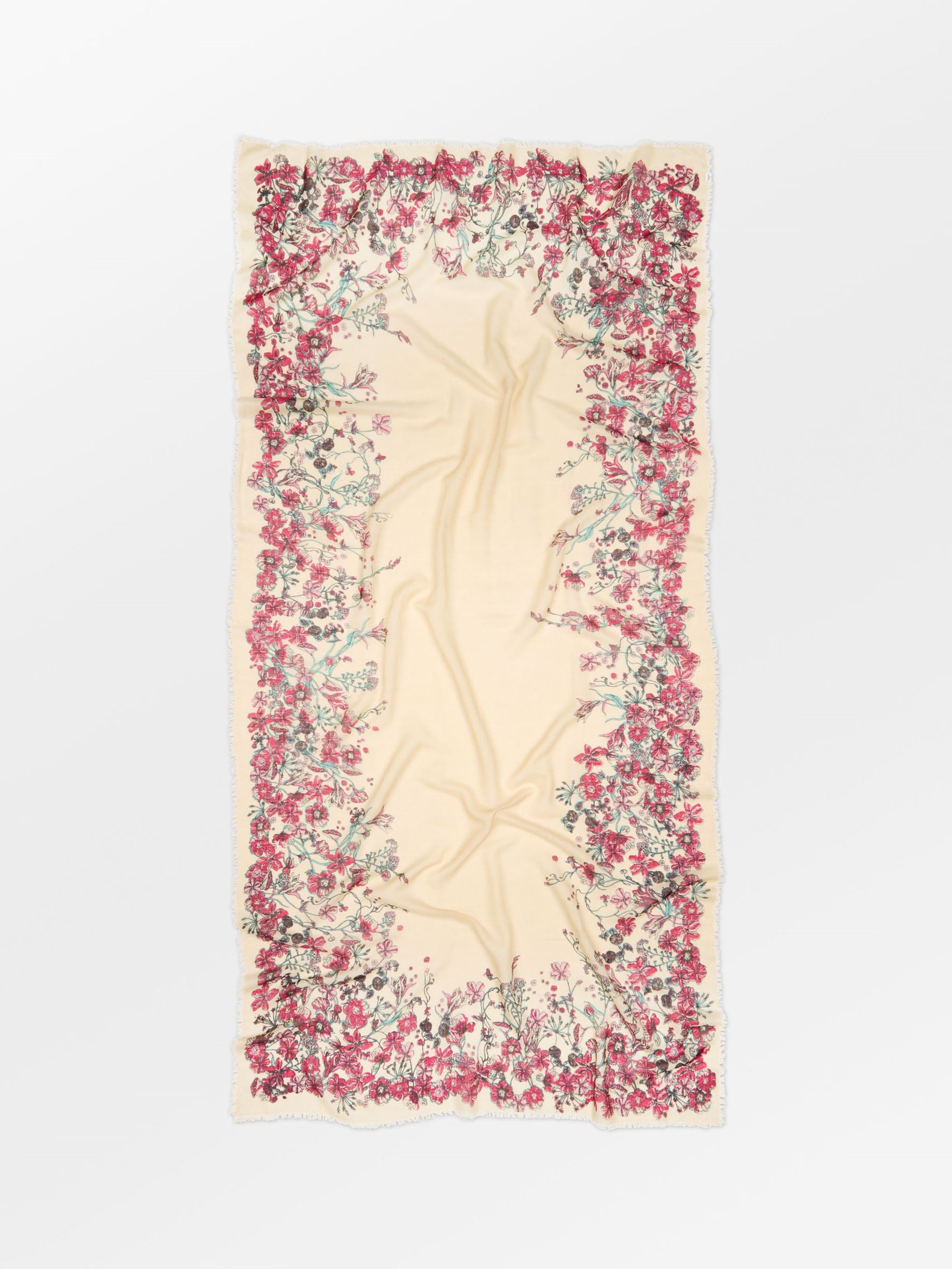 Becksöndergaard, Floralia Siw Scarf - Buttercream White, scarves, news, spring summer 2026, valentines