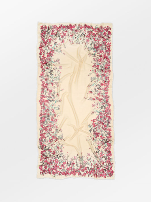 Becksöndergaard, Floralia Siw Scarf - Buttercream White, scarves, news, spring summer 2026, valentines