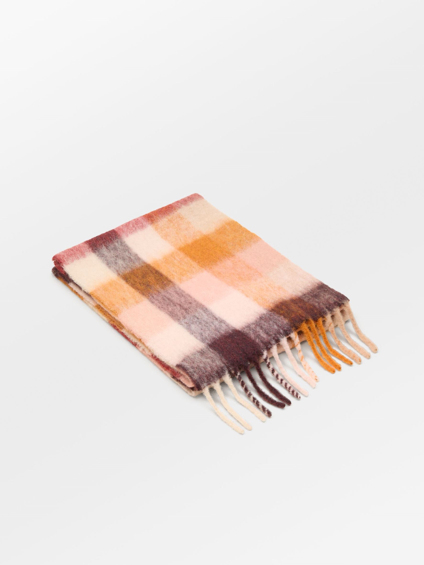 Becksöndergaard, Check Anilopa Scarf - Pink Peacock, archive, archive, mid season sale, mid season sale, black week, black week