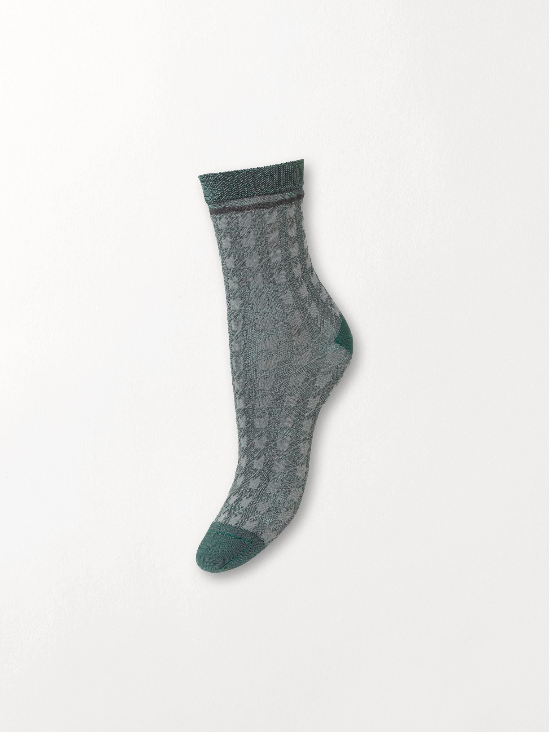 Houndstooth Sora Sock Socks   BeckSöndergaard.no