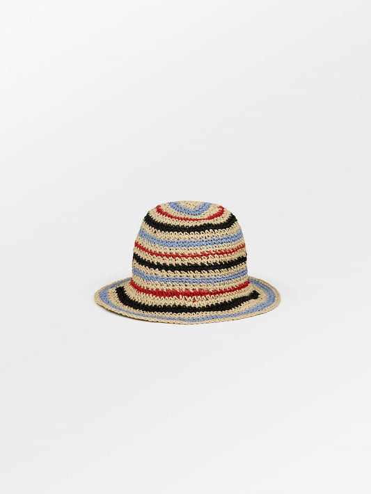 Striped Saverina Straw Hat Clothing   BeckSöndergaard.no