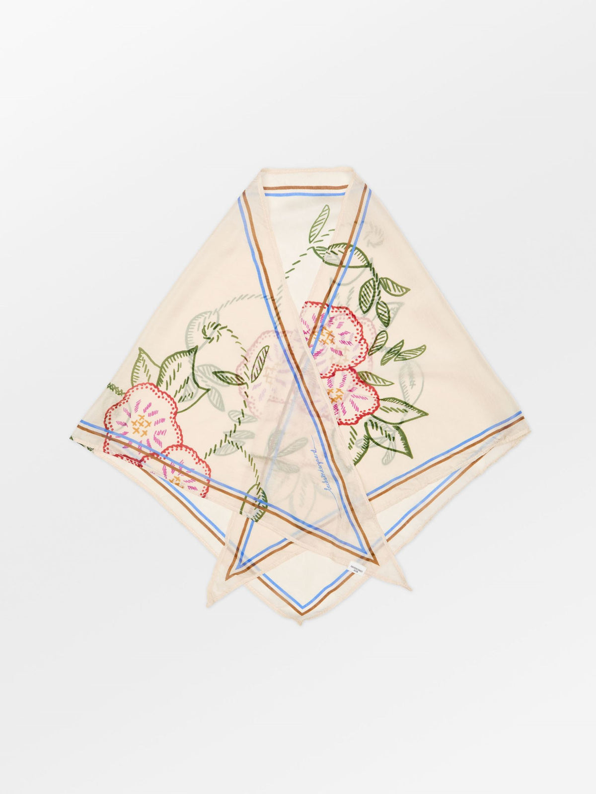 Becksöndergaard, Efloria Triangle Taby Scarf - Birch White, scarves, scarves