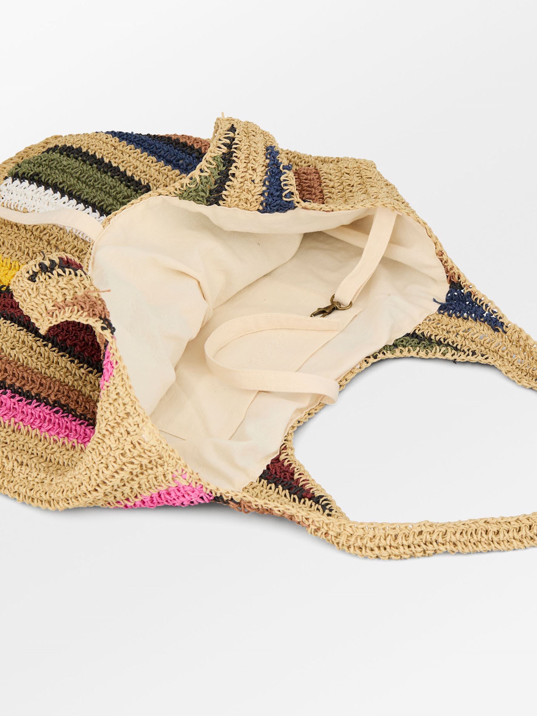 Striped Wafted Carolina Bag OneSize BeckSöndergaard.no