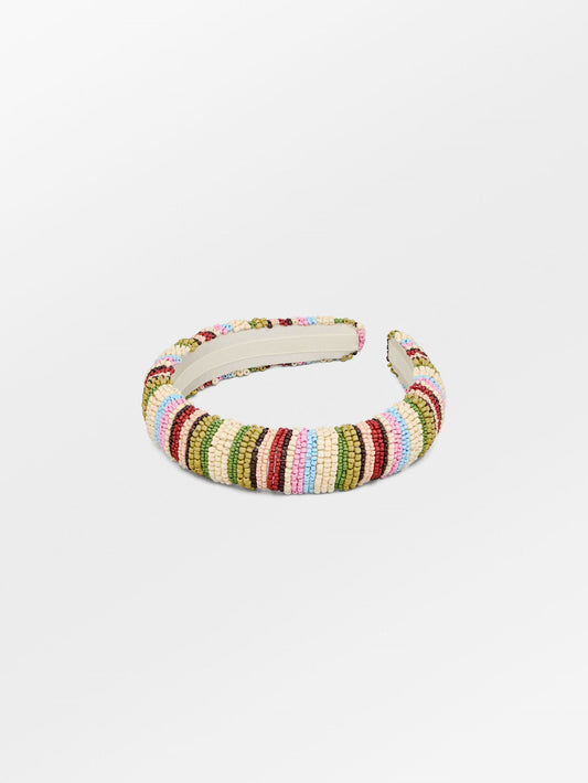 Stripes Midi Beaded Hairbrace OneSize BeckSöndergaard.no