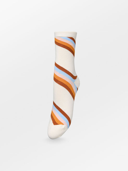 Oblique Striped Sock Socks BeckSöndergaard.no
