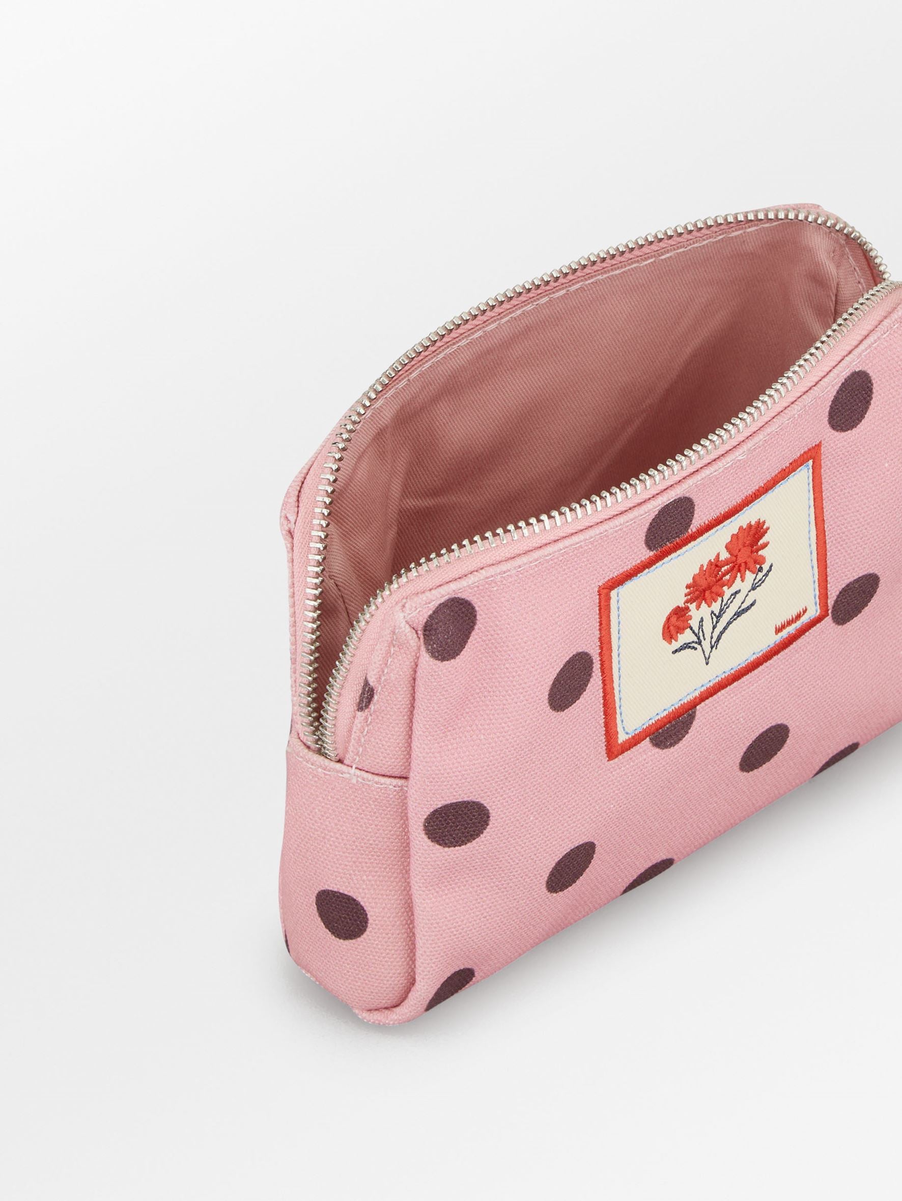 Becksöndergaard, Polka Canvas Pouch Bag - Pink Nectar , homewear