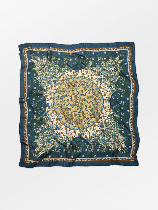 Becksöndergaard, Gardenparty Taby Sia Scarf - Mediteal Green, scarves, scarves, scarves, scarves