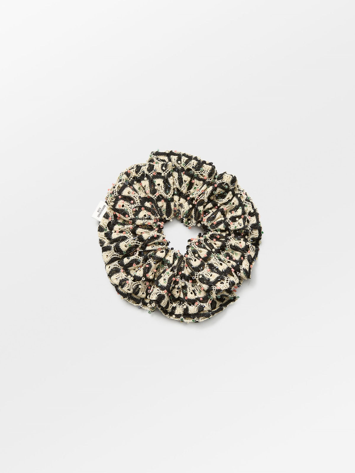 Becksöndergaard, Beaded Luma Scrunchie - Buttercream White, onesize