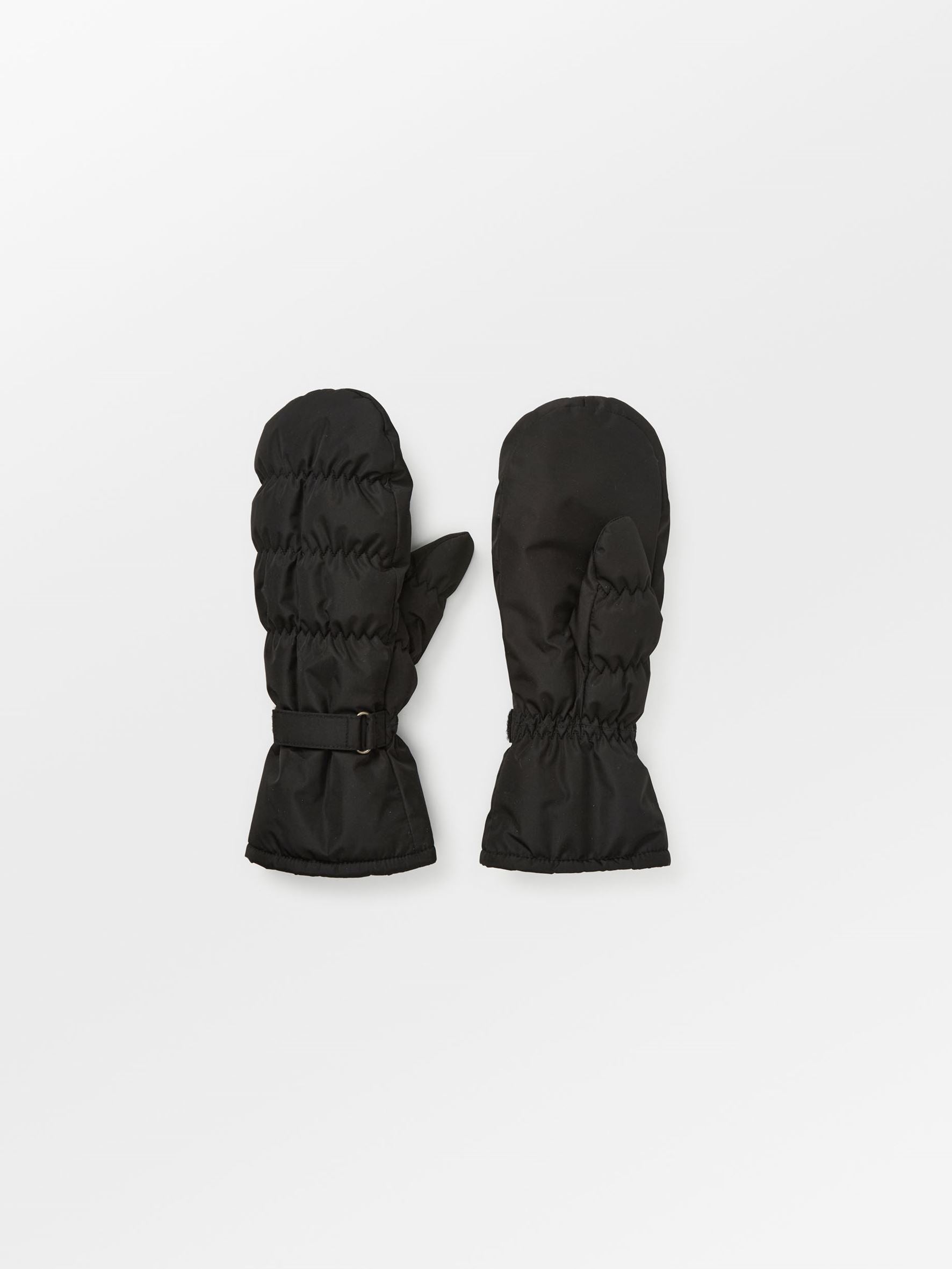 Becksöndergaard, Padded Nylona Mitten - Black, accessories, accessories, archive, archive, winter accessories, archive, winter accessories, black week, black week