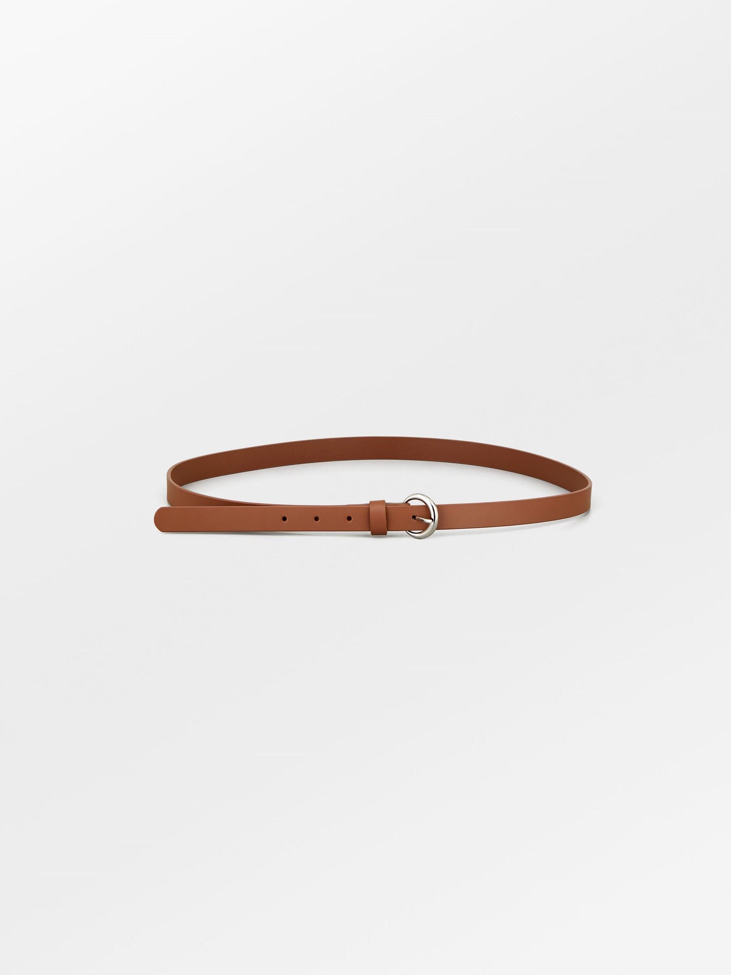 Solid Slim Belt - Mocha Brown Clothing BeckSöndergaard.no