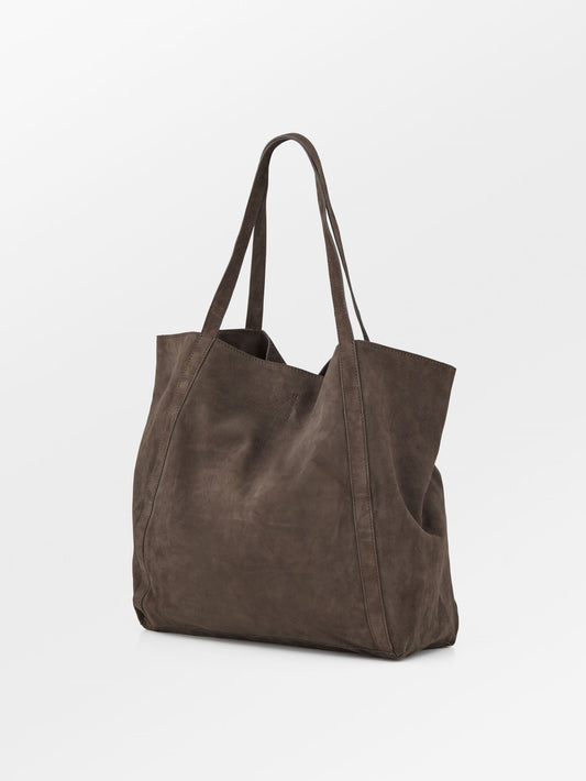 Suede Eden Shopper Bag - Hot Fudge Brown OneSize BeckSöndergaard.no