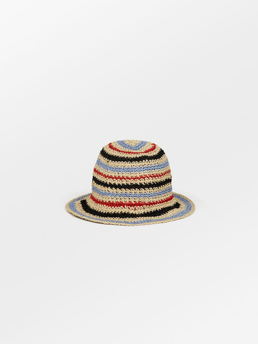 Striped Saverina Straw Hat Clothing BeckSöndergaard.no