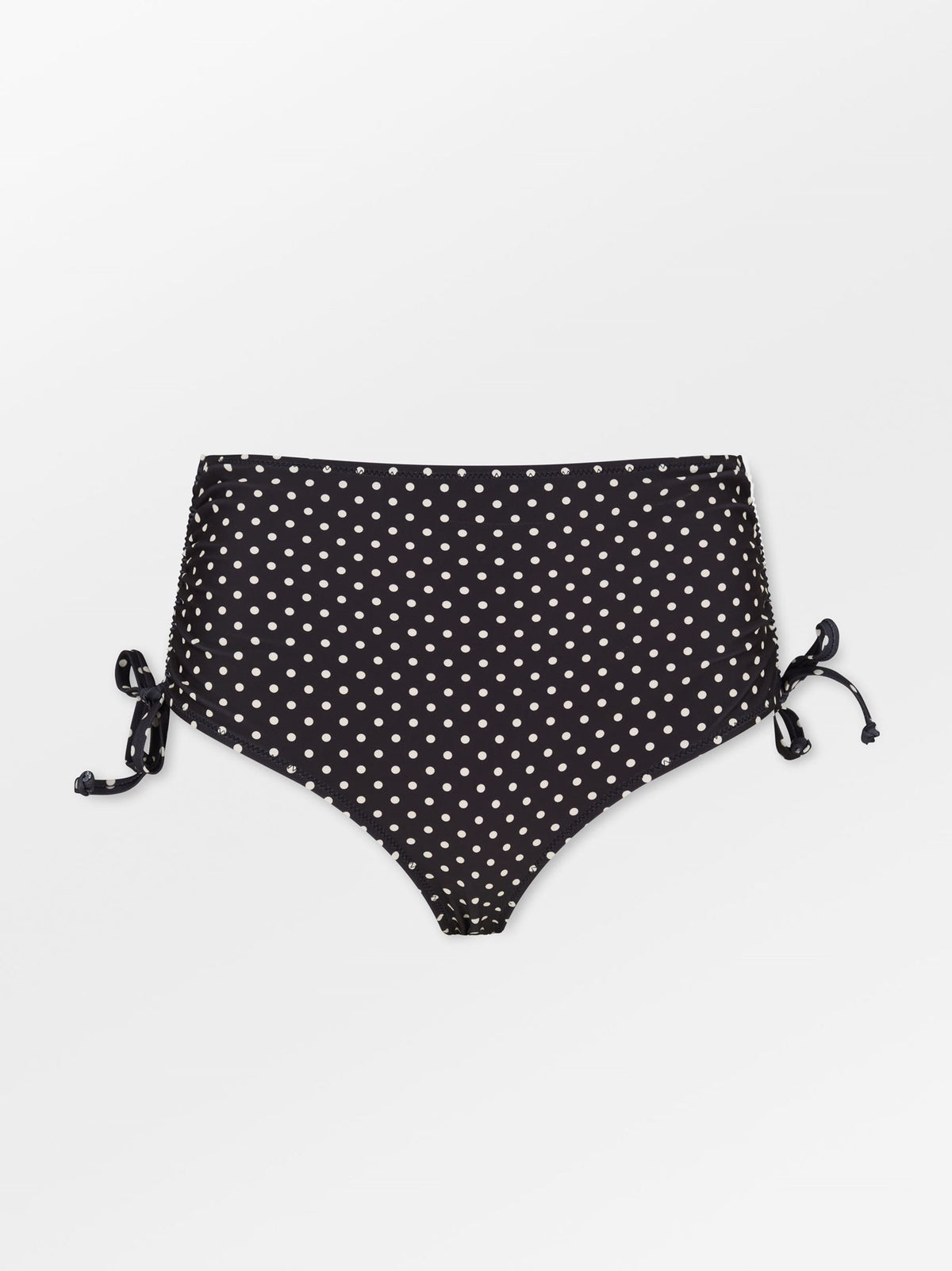 Becksöndergaard, Polka Dot Highwaisted Bikini Briefs - Black, clothing