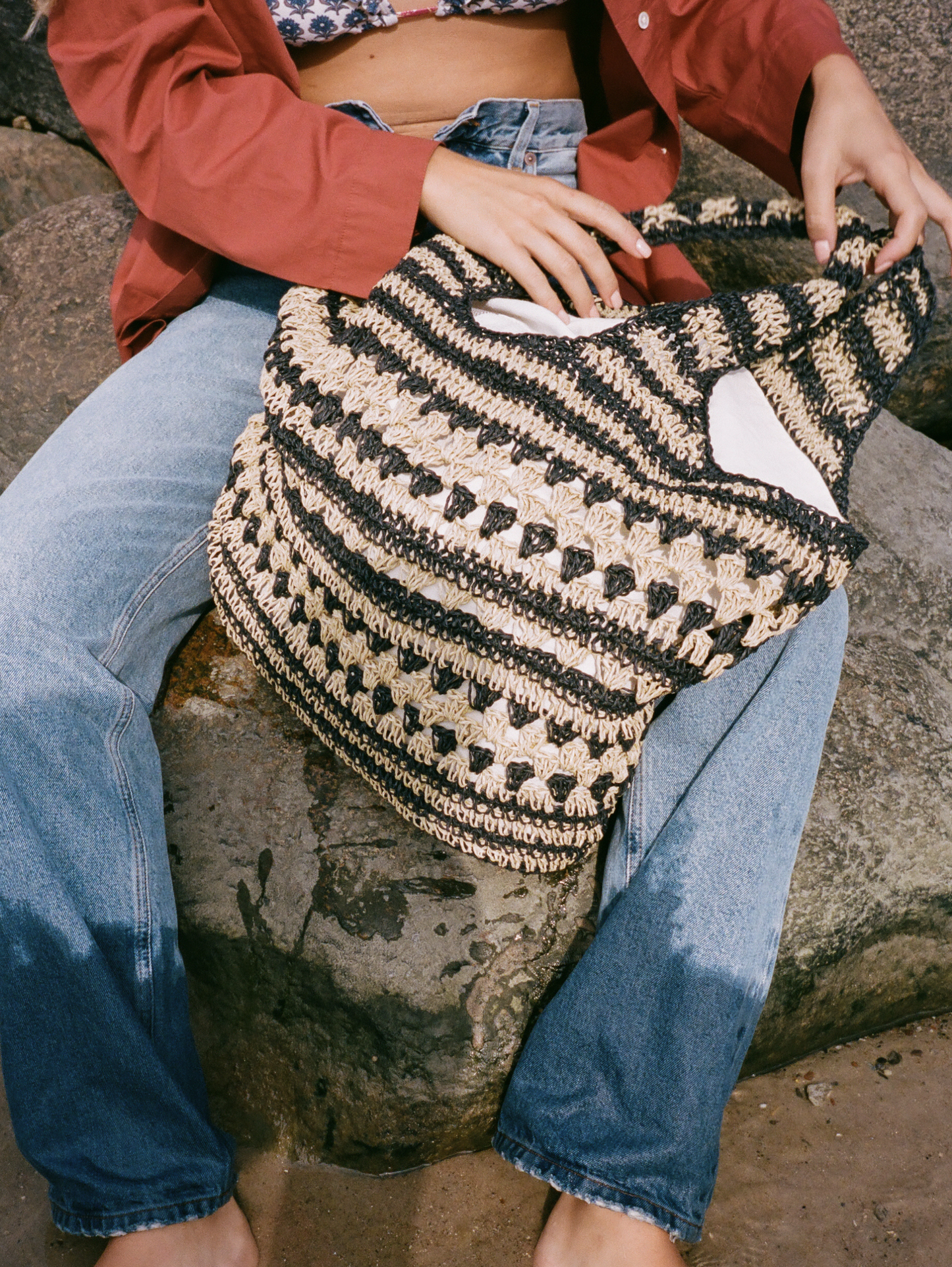 Becksöndergaard, Wafted Carolina Bag - Black/Nature, archive, archive