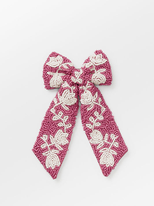 Dotted Flora Beaded Bow Clip OneSize BeckSöndergaard.no