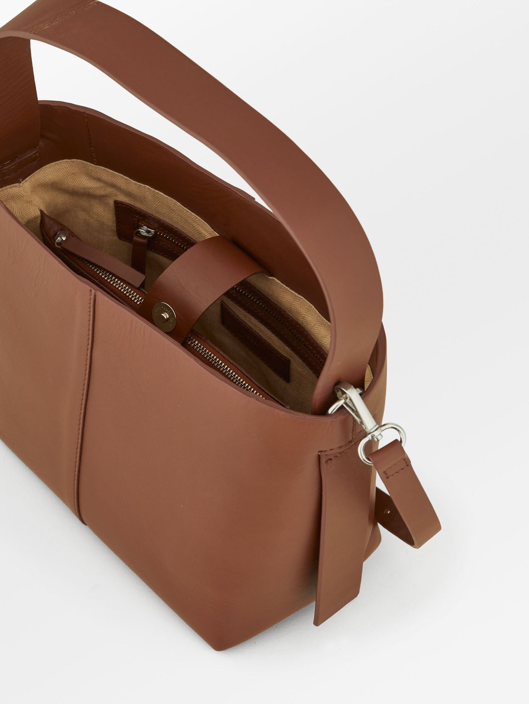 Nappa Fraya Crossbody Bag - Brown OneSize BeckSöndergaard.no