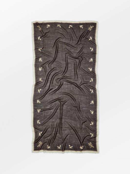 Becksöndergaard, Flostella Siw Scarf - Maroon Brown, scarves, scarves, scarves, winter accessories, winter accessories