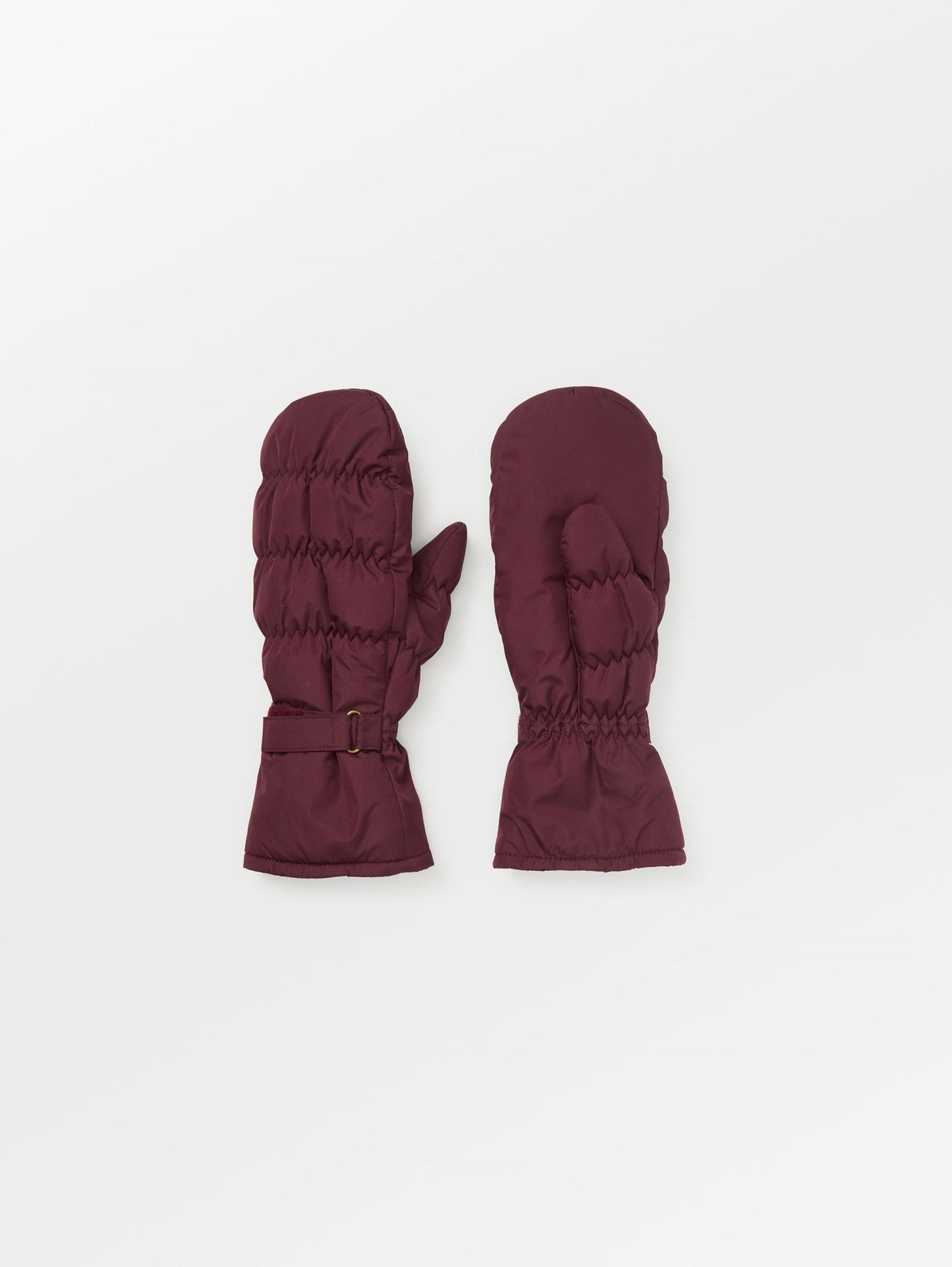 Becksöndergaard, Padded Nylona Mitten - Burgundy, accessories, accessories, archive, archive, winter accessories, archive, winter accessories, black week, black week