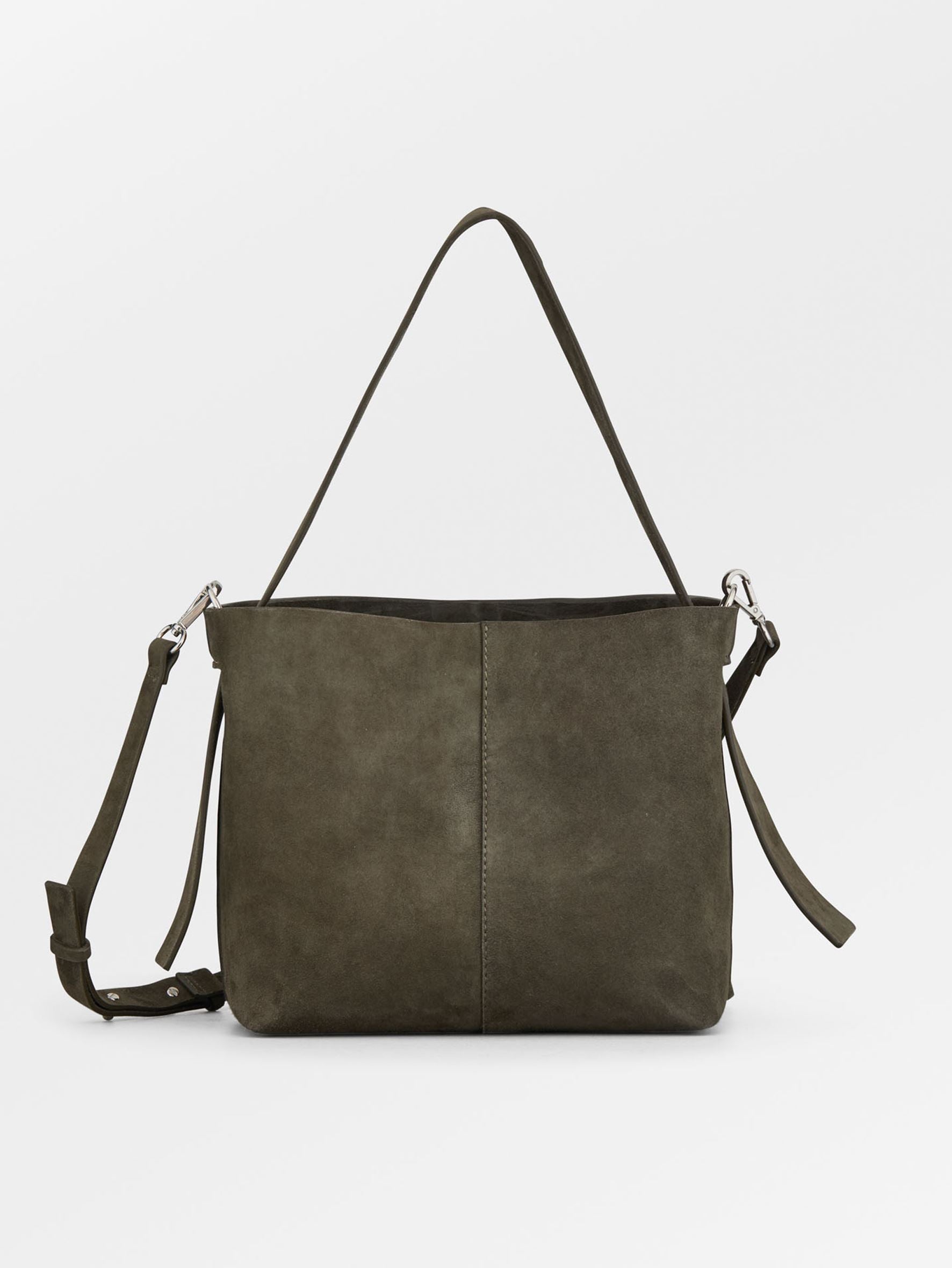 Suede Fraya Small Crossbody Bag - Green OneSize BeckSöndergaard.no