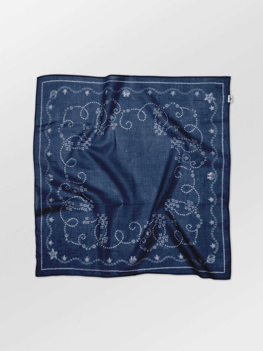 Becksöndergaard, Anglaisia Cotta Scarf - Navy Blue, scarves, scarves