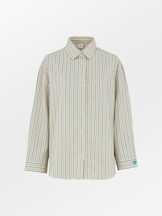 Becksöndergaard, Suri Shirt - Off-White/Blue, archive, homewear, homewear, archive, black week, black week