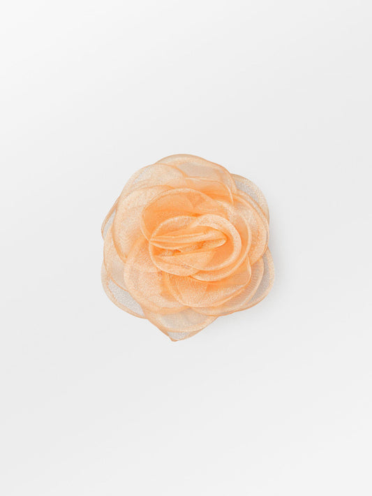 Becksöndergaard, Orchia Flower Hair Tie - Tangerine Orange, accessories