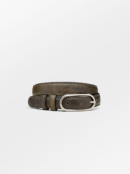 Crushed Slim Leather Belt Clothing BeckSöndergaard.no