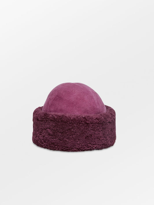 Becksöndergaard, Dora Shearling Hat - Fig Red, accessories, accessories, winter accessories, accessories, winter accessories