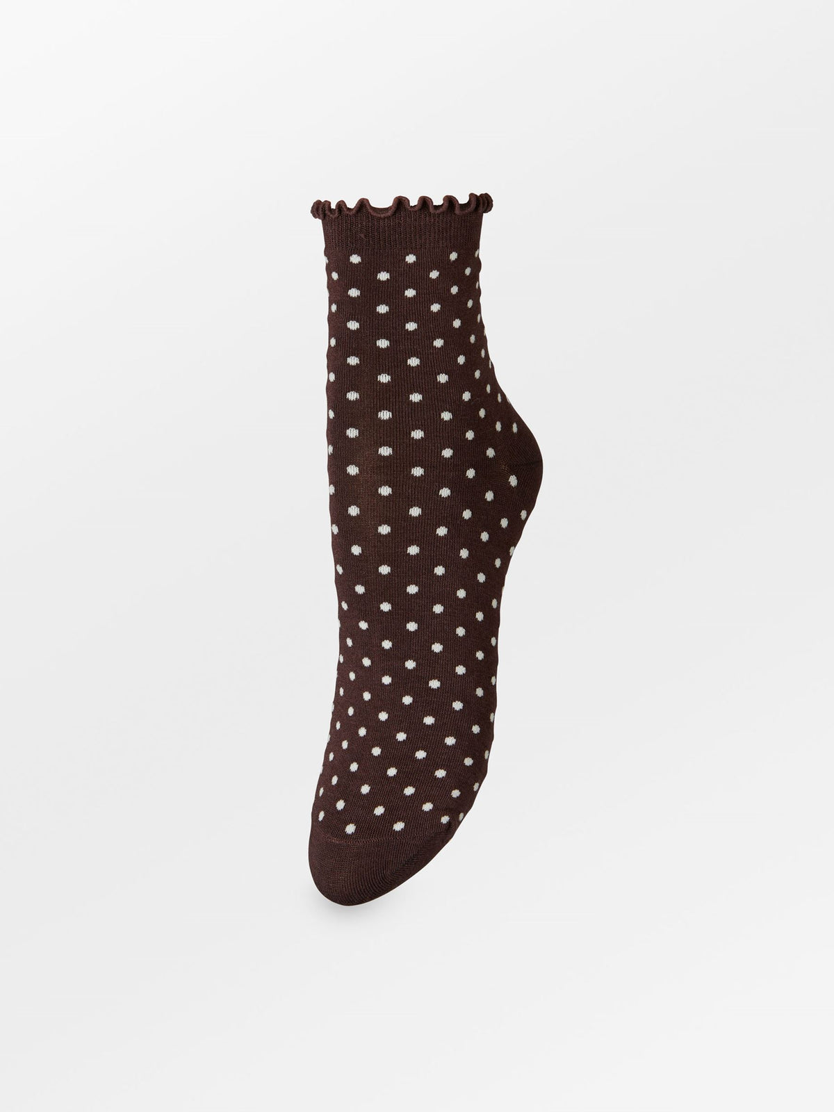 Becksöndergaard, Dotted Frilla Short Sock - Hot Fudge Brown, socks, news, high summer 2026, gaveideer under 300, autumn winter 2026, most popular