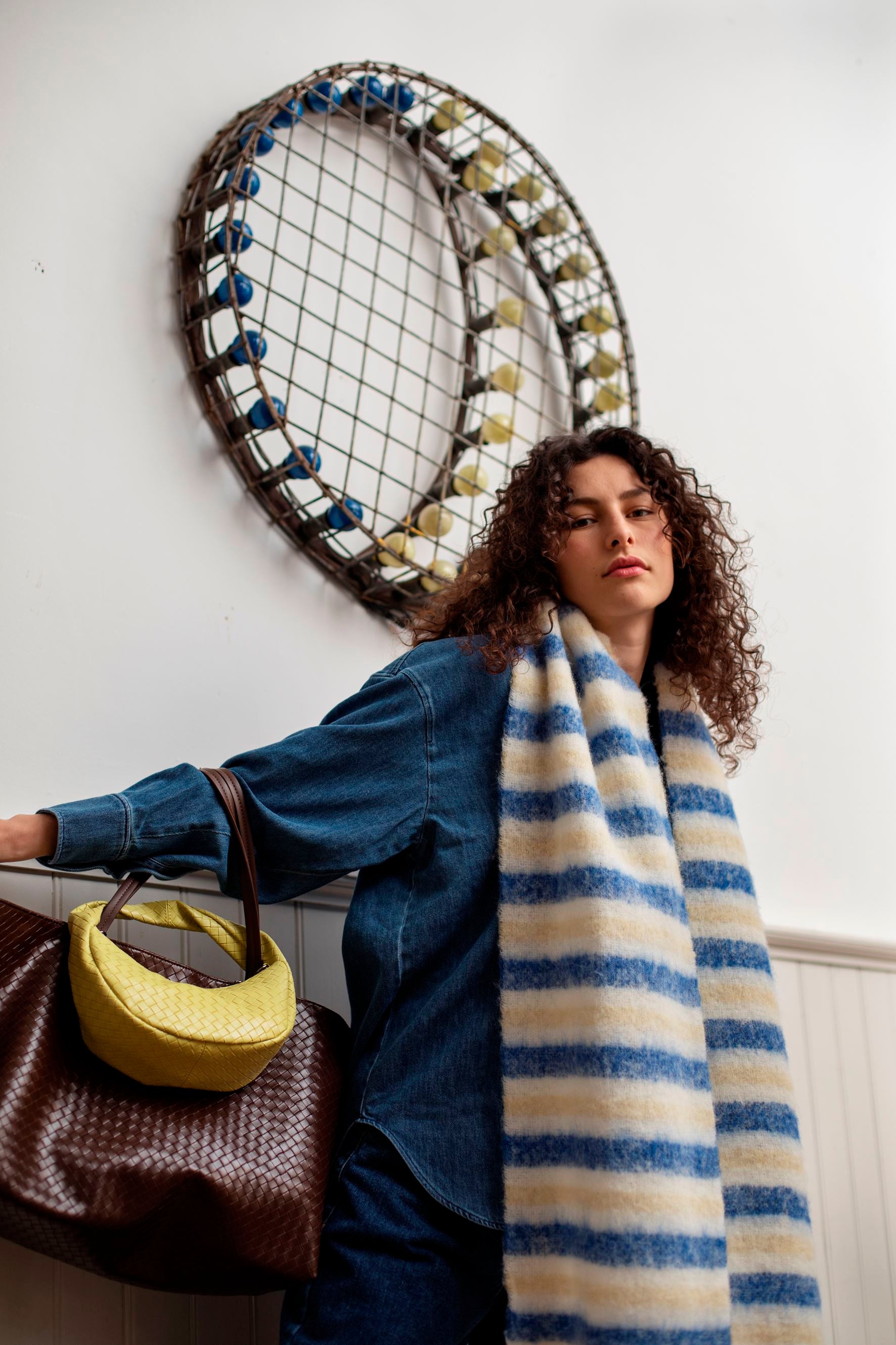 Stripe Yuta Scarf OneSize BeckSöndergaard.no