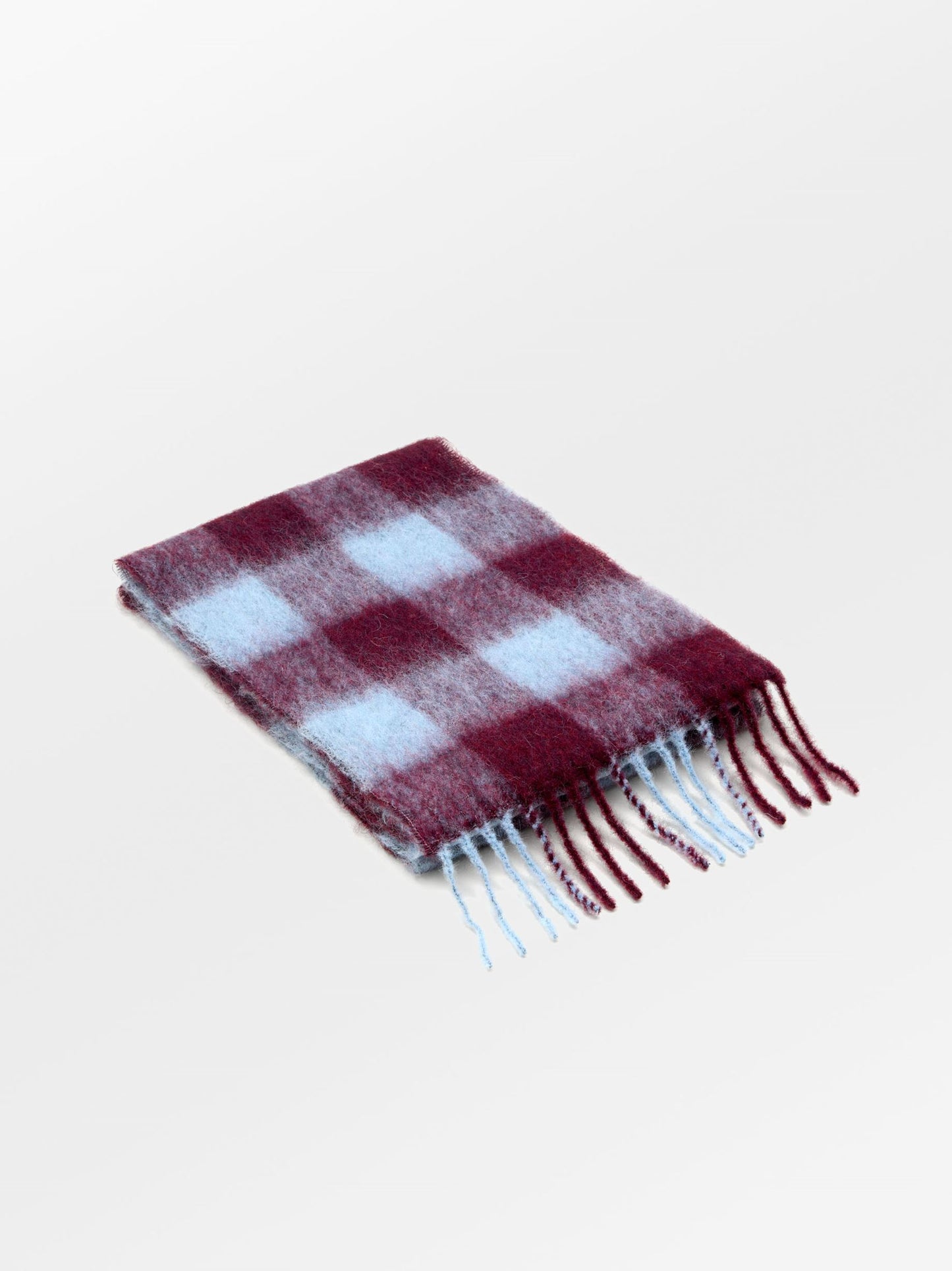 Check Mincho Scarf - Purple OneSize BeckSöndergaard.no
