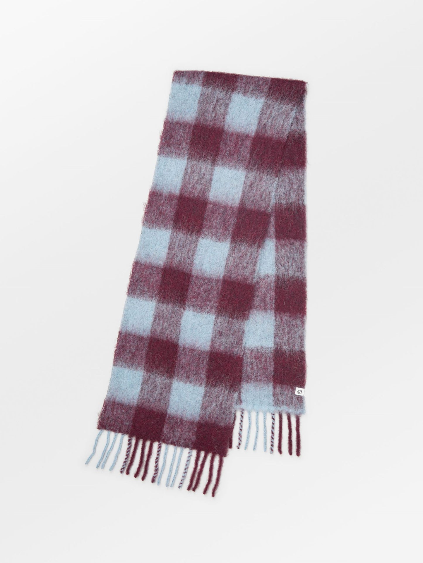 Check Mincho Scarf - Purple OneSize BeckSöndergaard.no