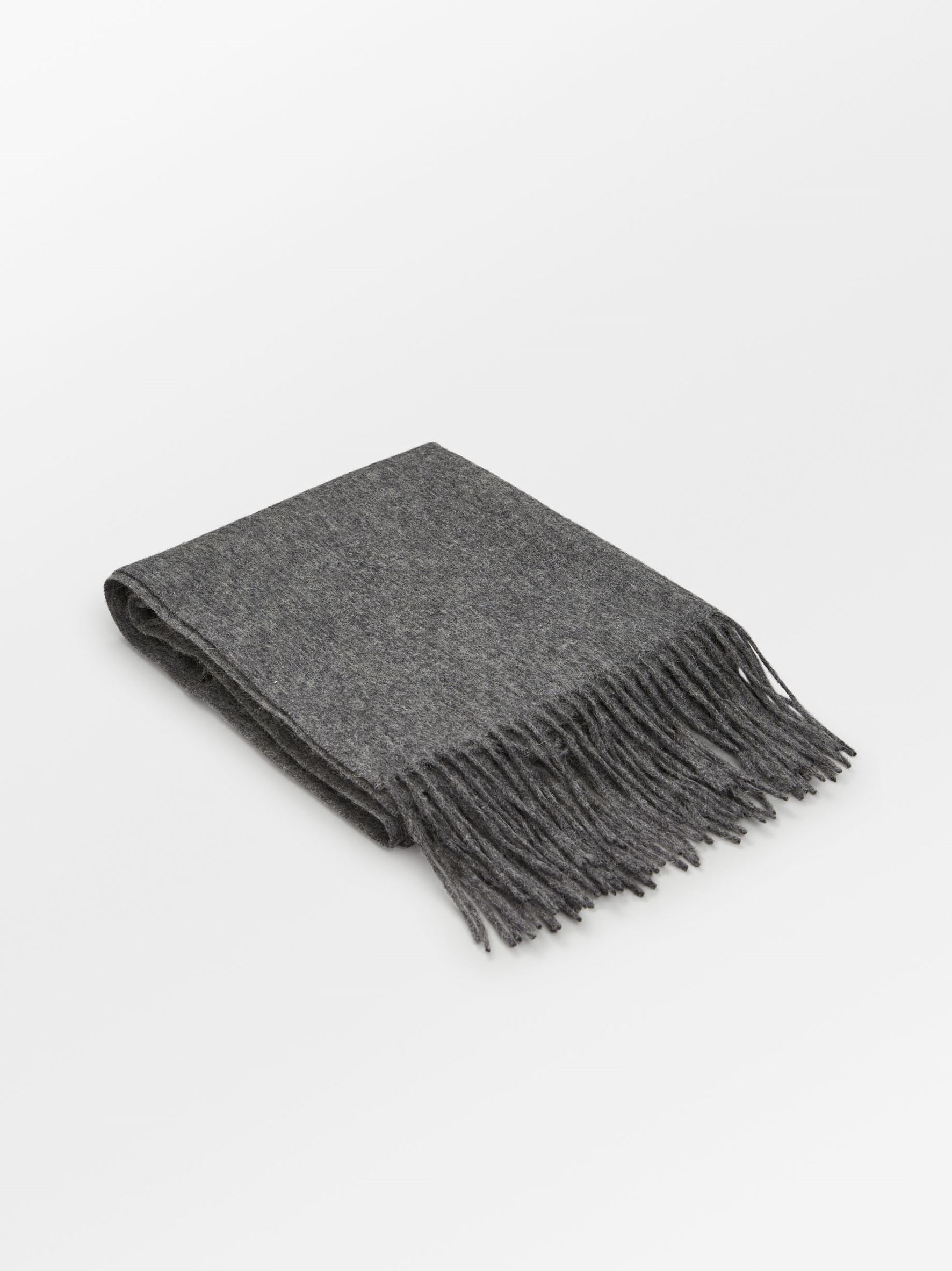 Crystal Edition Wool Scarf - Dark Grey OneSize   BeckSöndergaard.no